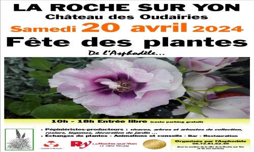 La Fête des Plantes de l’Asphodèle 2024 à La Roche sur Yon : un rendez-vous incontournable pour les amateurs de botanique