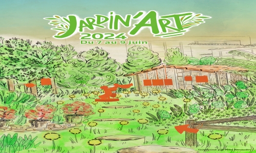 La 14ème édition du Jardin'Art : un week-end artistique en plein cœur de la Roche-sur-Yon début juin 2024.