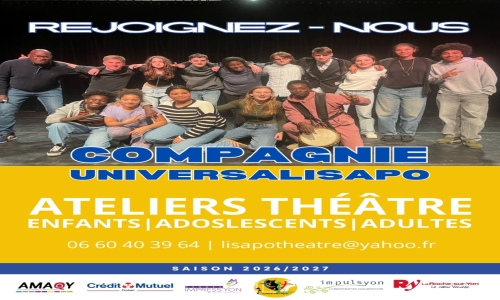 La Roche-sur-Yon. La compagnie Universalisapo recrute pour ses ateliers théâtre