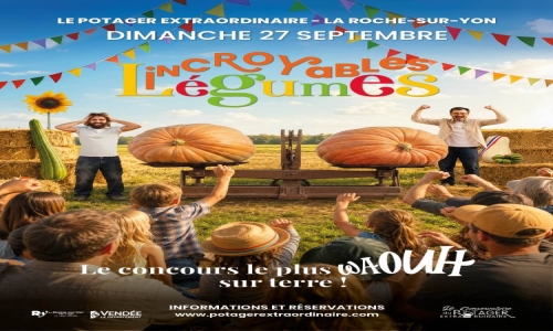 La Roche-sur-Yon : les légumes géants font leur show au Potager Extraordinaire