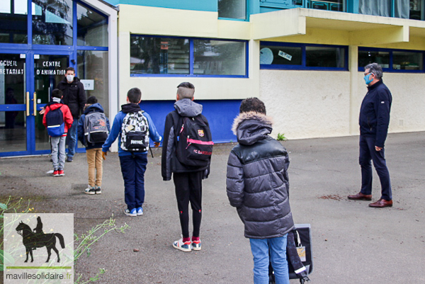 une rentrée scolaire masqué la Roche sur Yon LRSY Covid 19 1 10