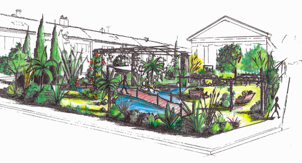 Jardin Ephémère Visuel Illustration c Ville de La Roche sur Yon