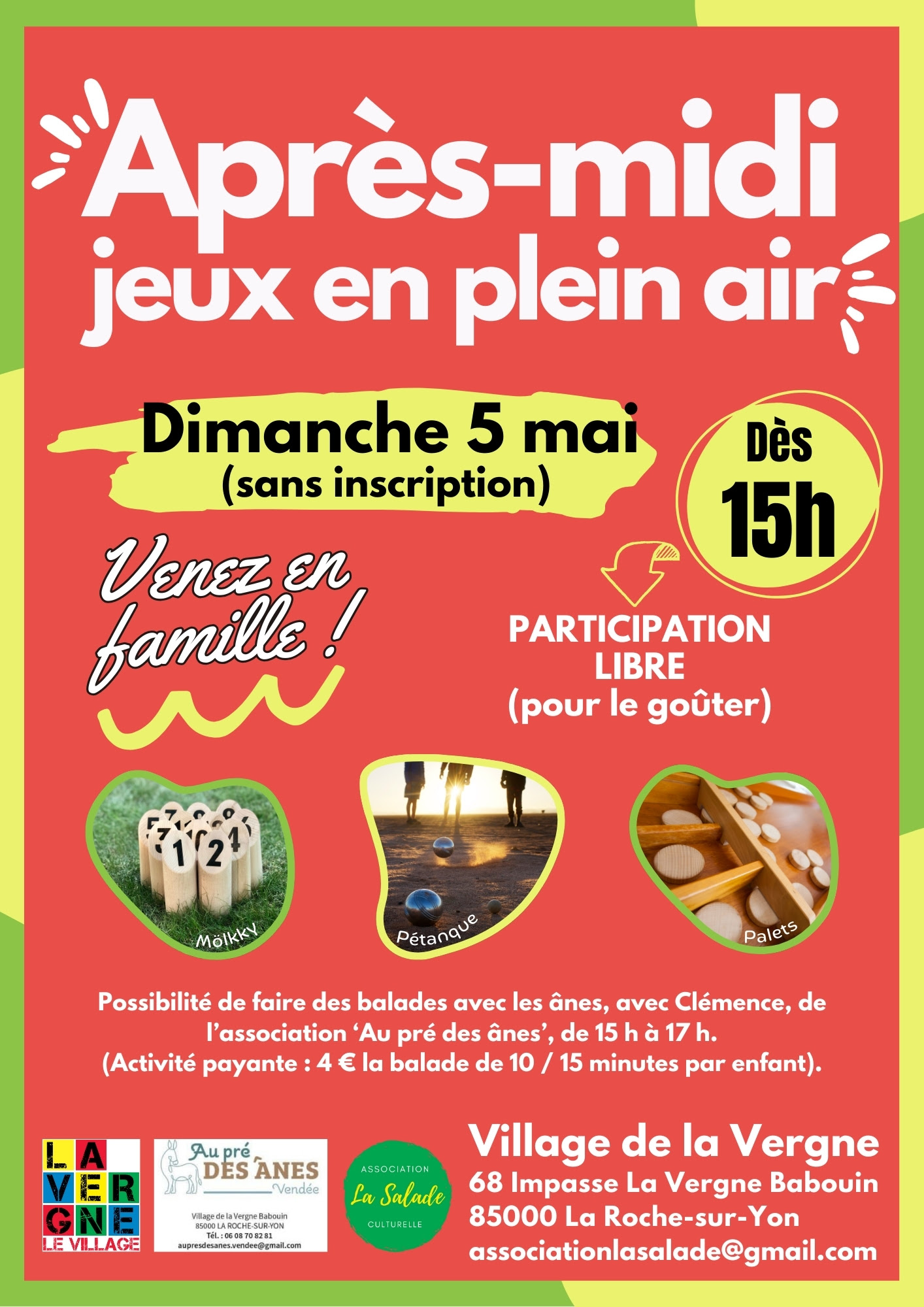 Après-midi de jeux en plein air à La Roche-sur-Yon