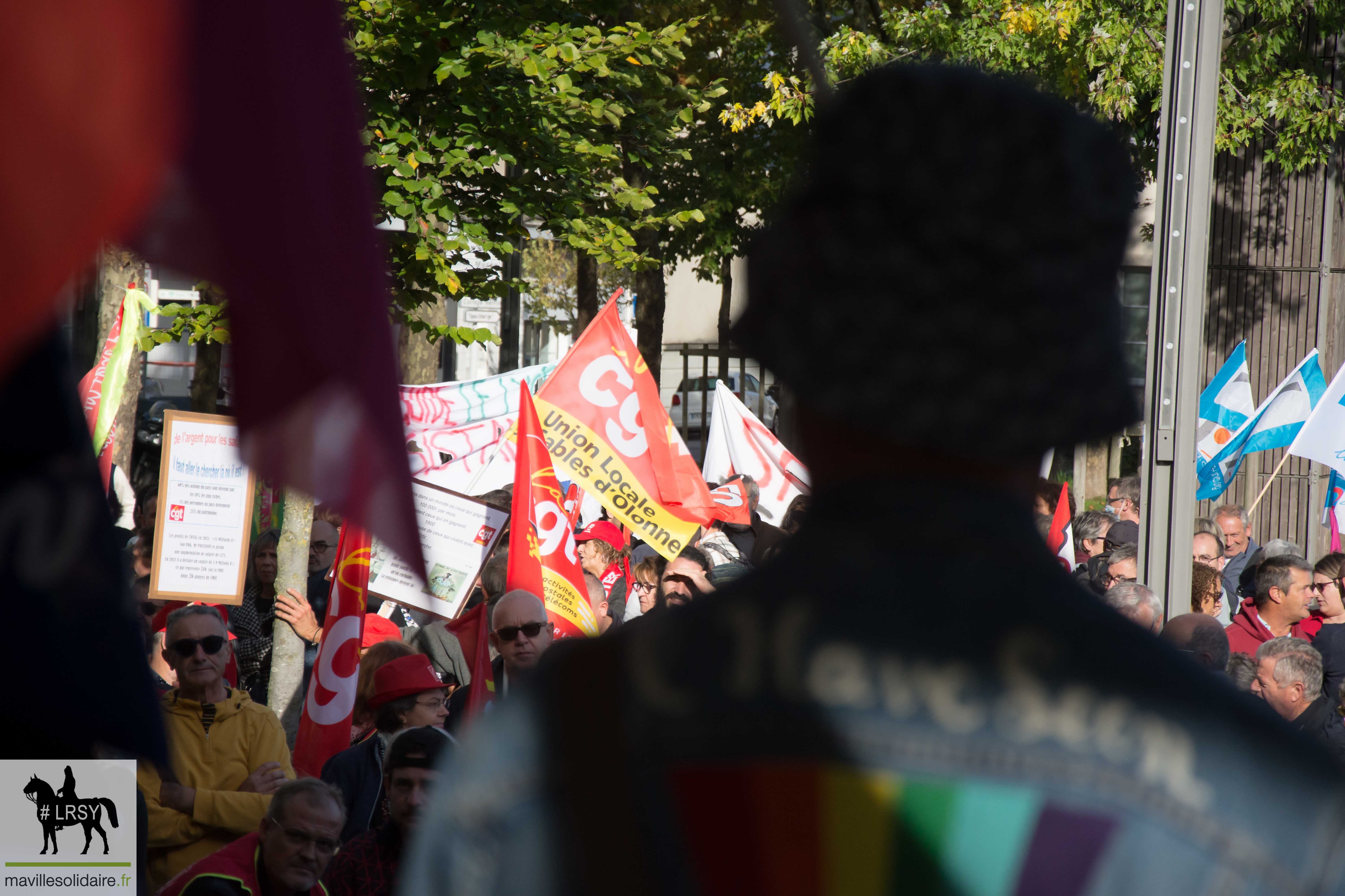 Manifestation 18 octobre 2022 LRSY mavillesolidaire.fr La Roche sur Yon