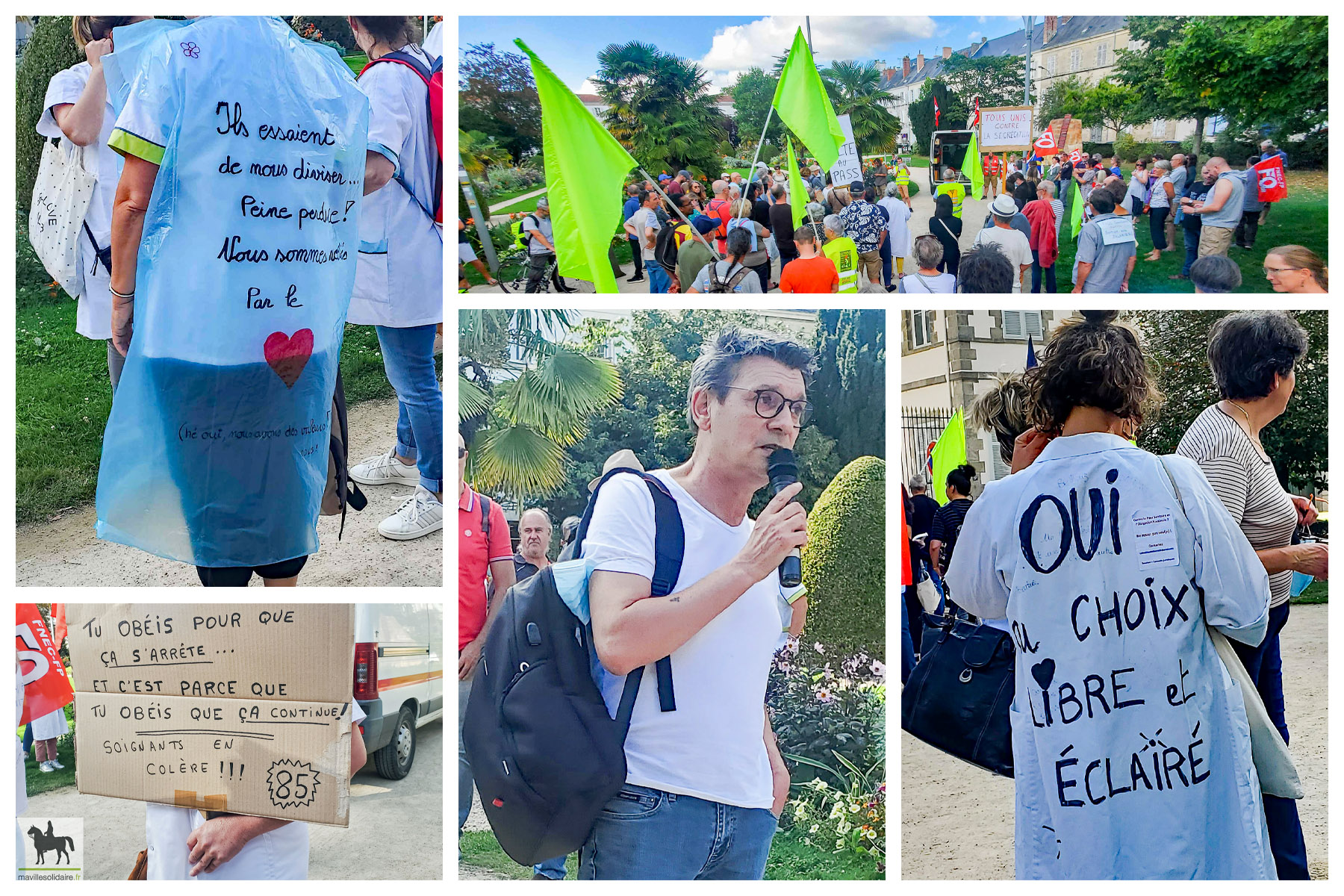 RASSEMBLEMENT CGT FO place de la Préfecture La Roche sur Yon mavillesolidaire.fr 10