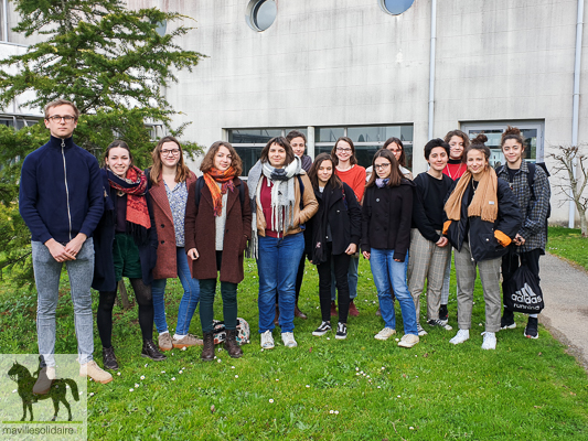 Etudiants marche climat la roche sur yon