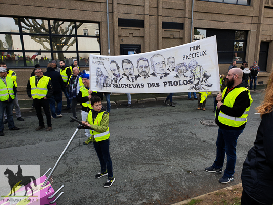  9 fev GILETS JAUNES la roche sur yon manifestation régionale 3