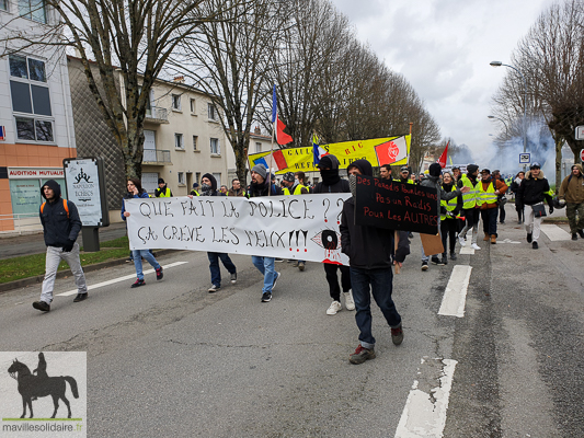  9 fev GILETS JAUNES la roche sur yon manifestation régionale 3