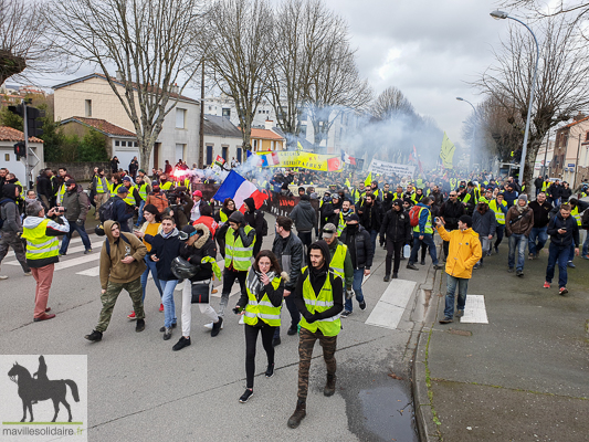  9 fev GILETS JAUNES la roche sur yon manifestation régionale 3