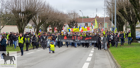  9 fev GILETS JAUNES la roche sur yon manifestation régionale 3