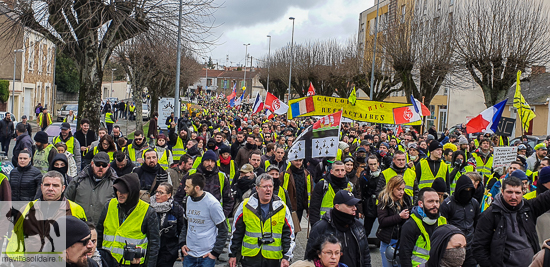  9 fev GILETS JAUNES la roche sur yon manifestation régionale 3