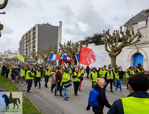  9 fev GILETS JAUNES la roche sur yon manifestation régionale 3