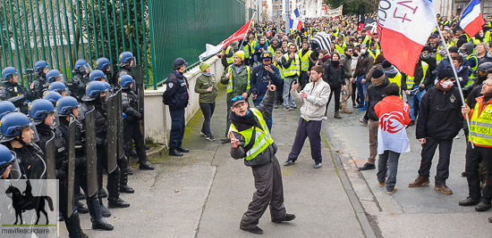  9 fev GILETS JAUNES la roche sur yon manifestation régionale 3