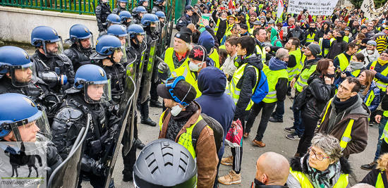  9 fev GILETS JAUNES la roche sur yon manifestation régionale 3