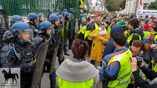  9 fev GILETS JAUNES la roche sur yon manifestation régionale 3