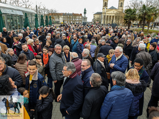 Rassemblement contre lantisémitisme la roche sur yon mardi 19 février 2019 2