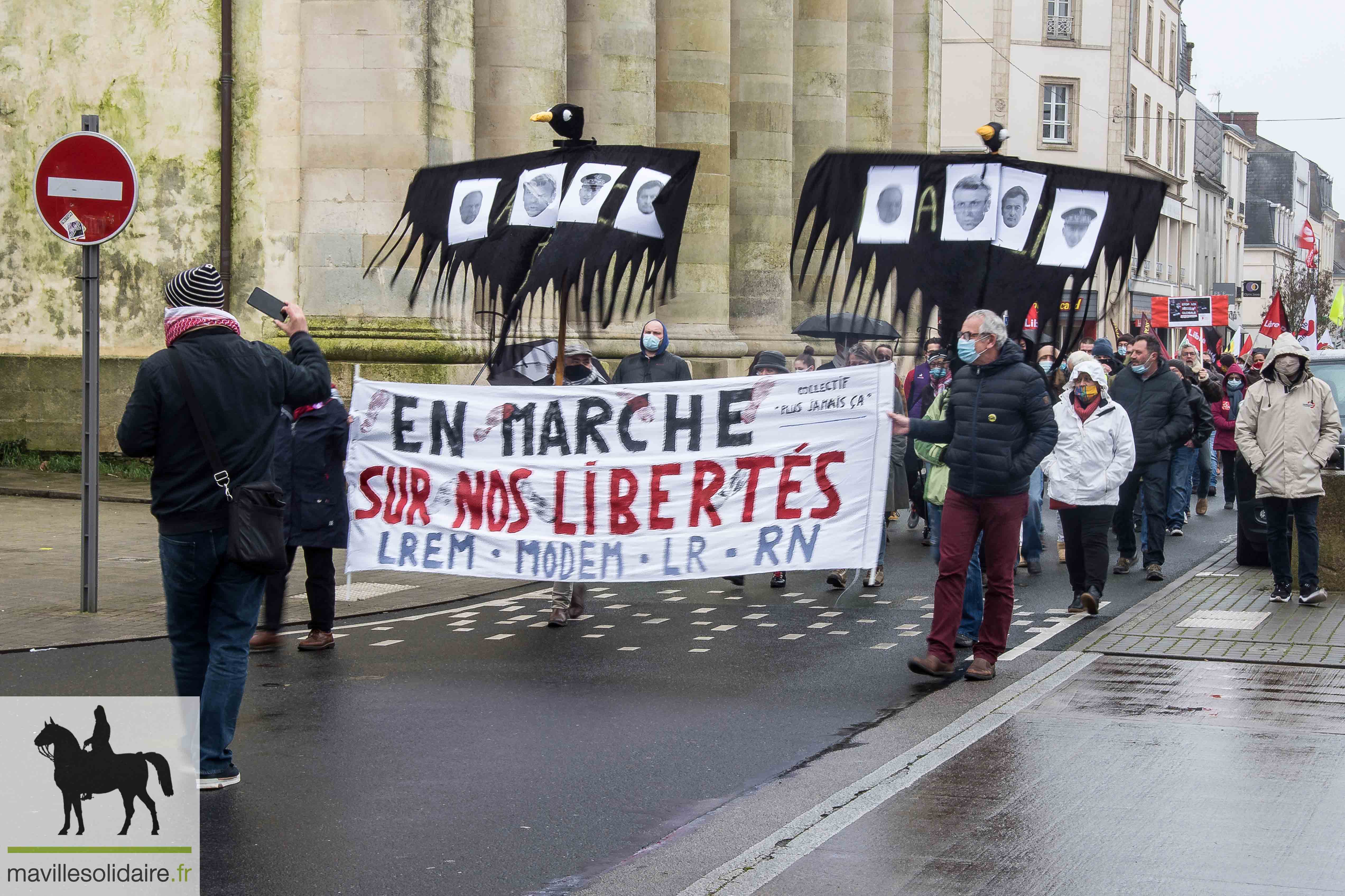 collectif plus jamais ça la Roche sur Yon contre la loi sécurité globale 3