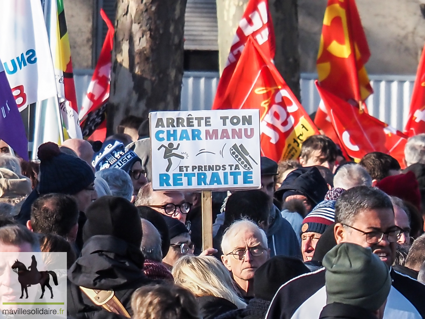 11 FEVRIER 2023 MANIF RESTRAITES LA ROCHE SUR YON mavillesolidaire.fr 1 2