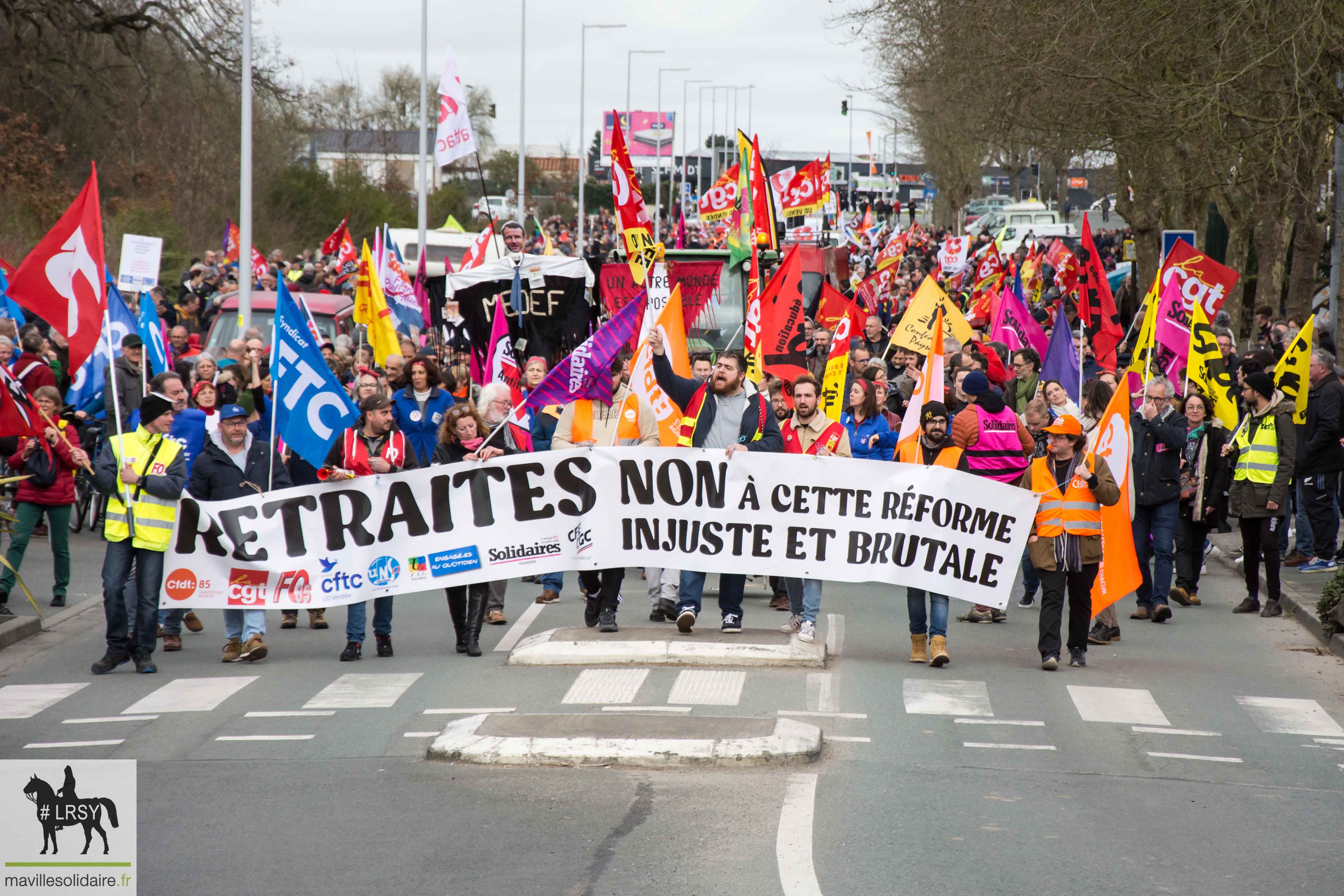 Manif retraite 15 mars 2023 La Roche sur yon 2