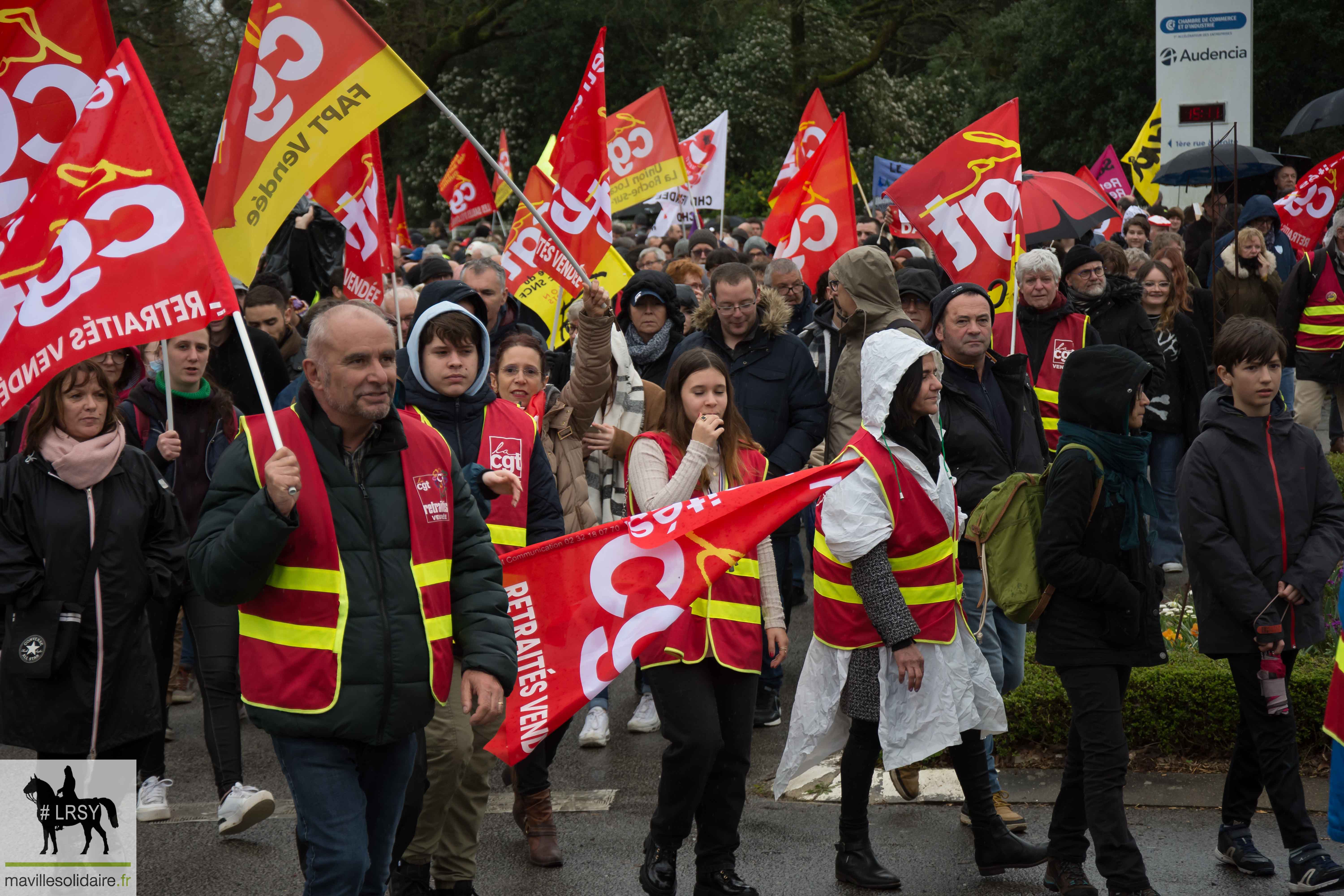 RETRAITE MANIFESTATION DU JEUDI 23 MARS 2023 MAVILLESOLIDAIRE La Roche sur Yon 10