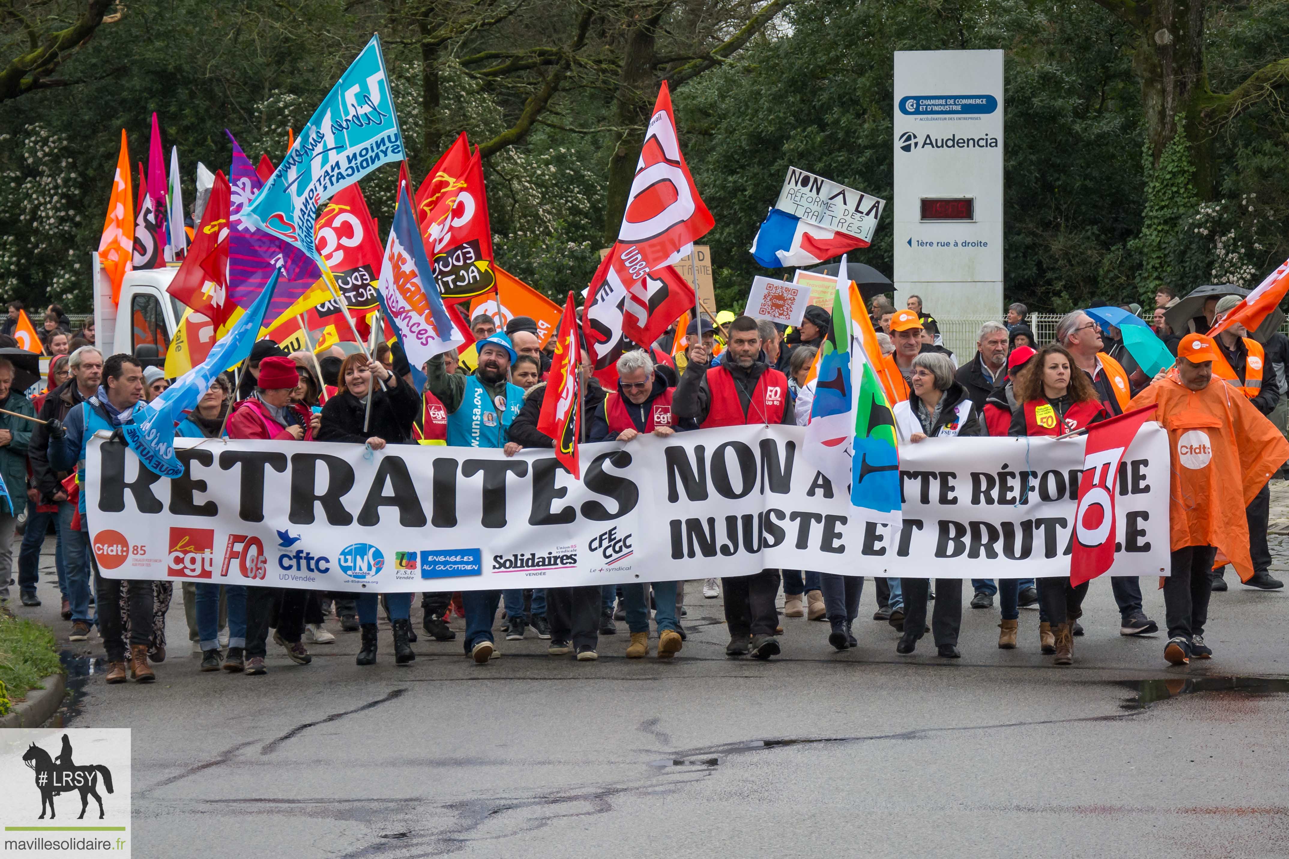 RETRAITE MANIFESTATION DU JEUDI 23 MARS 2023 MAVILLESOLIDAIRE La Roche sur Yon 2