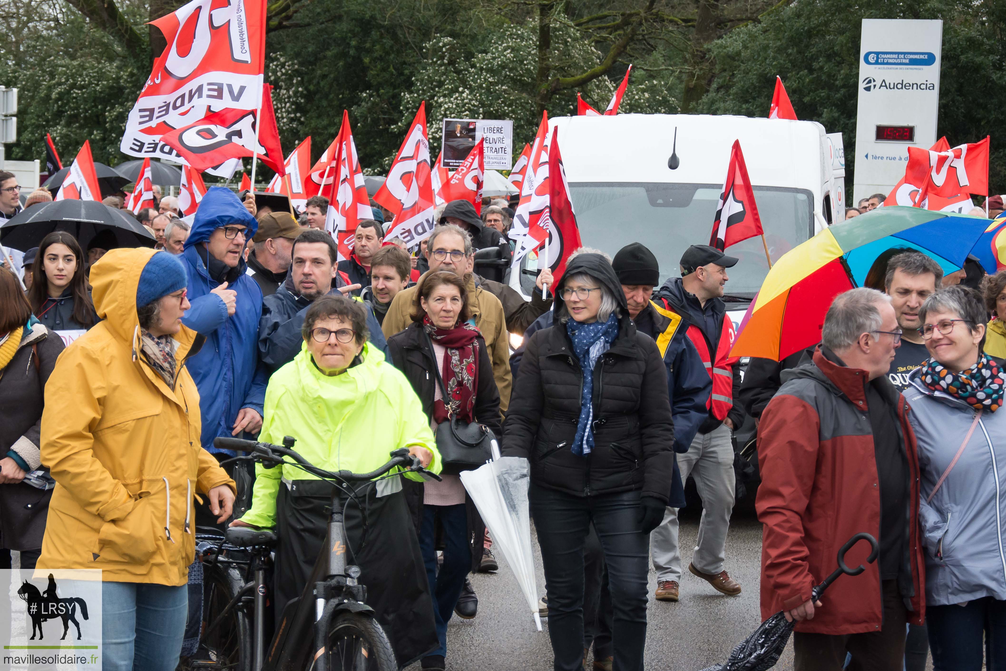 RETRAITE MANIFESTATION DU JEUDI 23 MARS 2023 MAVILLESOLIDAIRE La Roche sur Yon 25