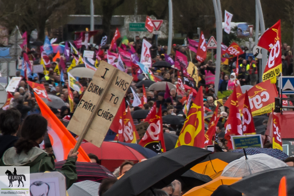 RETRAITE MANIFESTATION DU JEUDI 23 MARS 2023 MAVILLESOLIDAIRE La Roche sur Yon 34