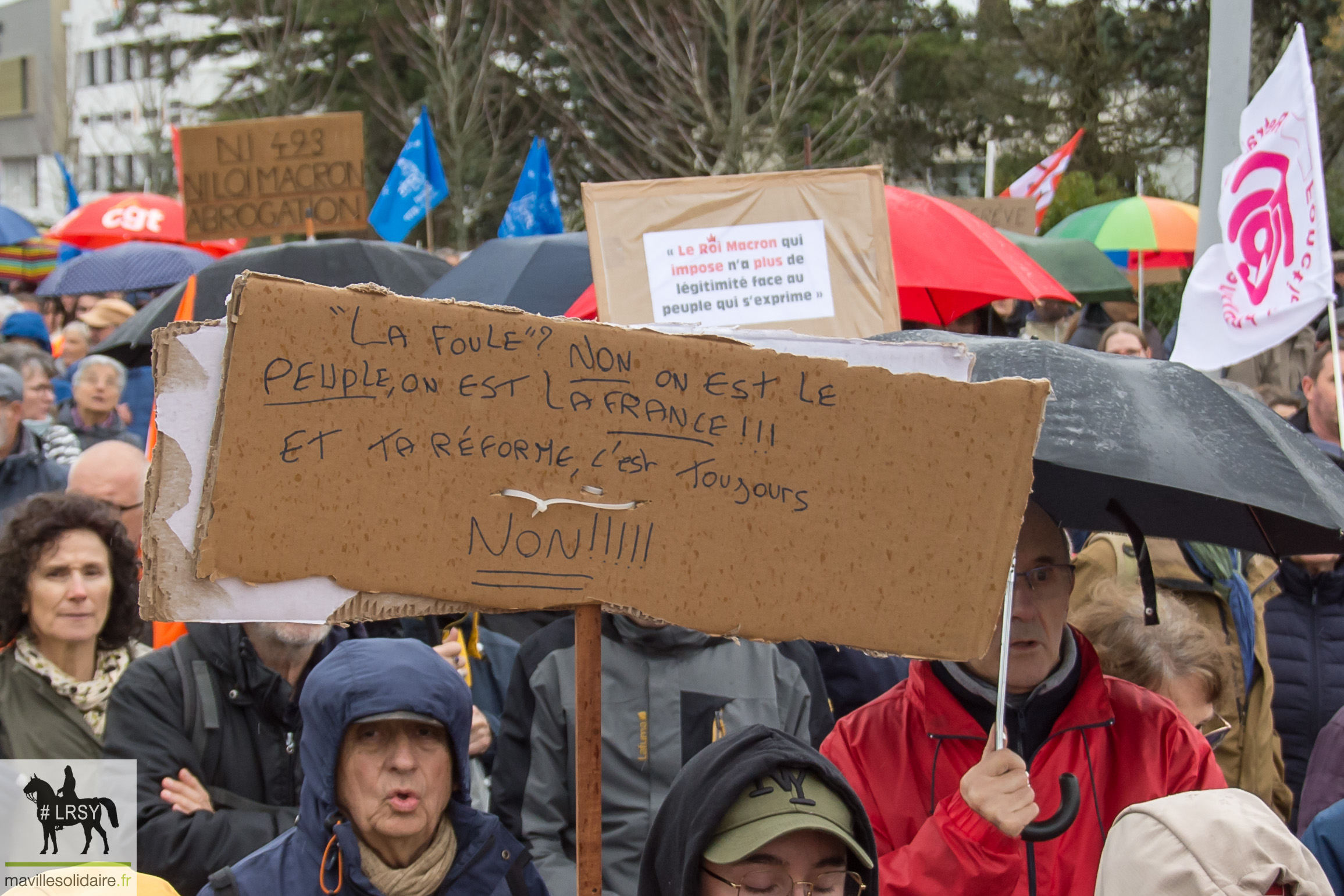 RETRAITE MANIFESTATION DU JEUDI 23 MARS 2023 MAVILLESOLIDAIRE La Roche sur Yon 35