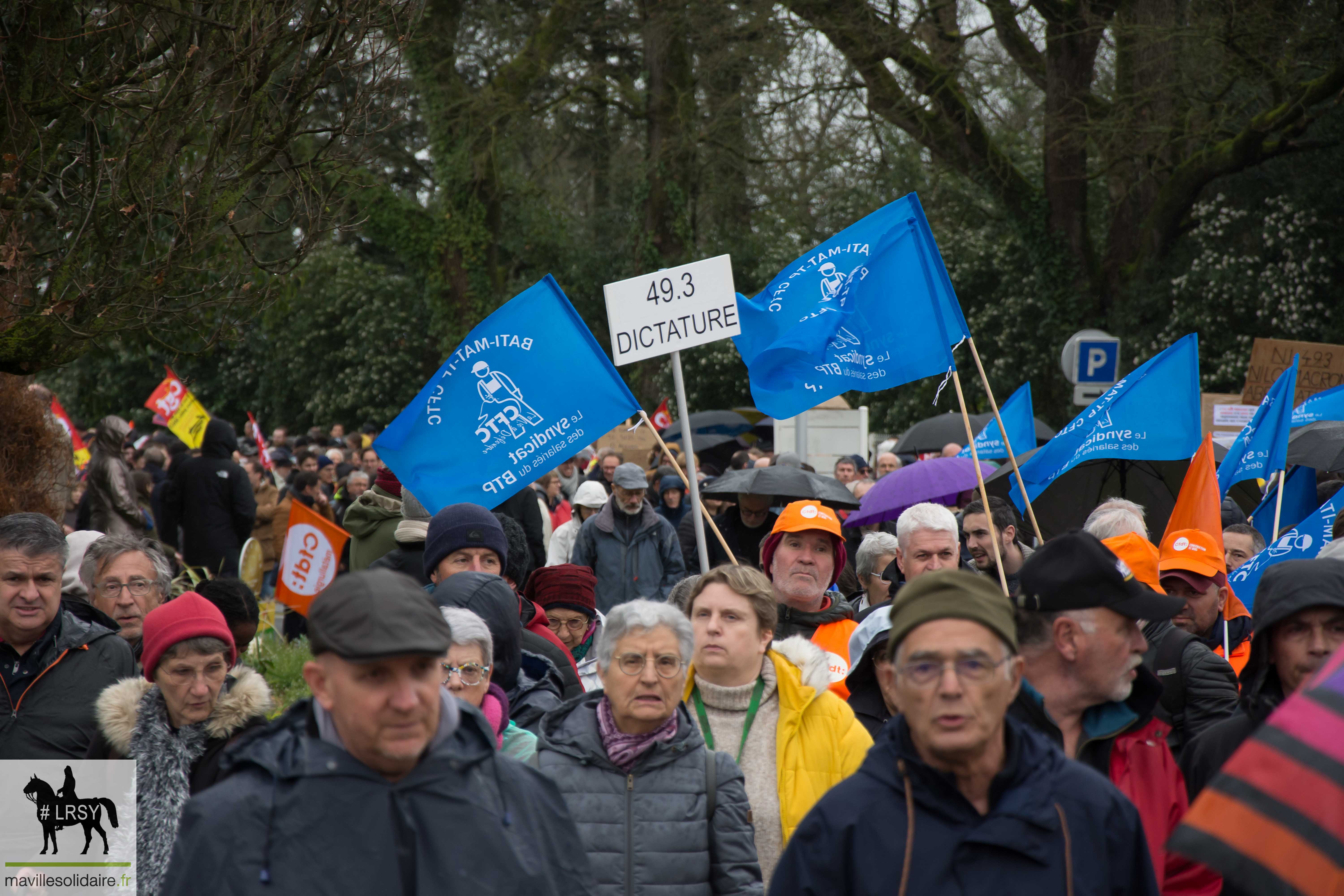 RETRAITE MANIFESTATION DU JEUDI 23 MARS 2023 MAVILLESOLIDAIRE La Roche sur Yon 5