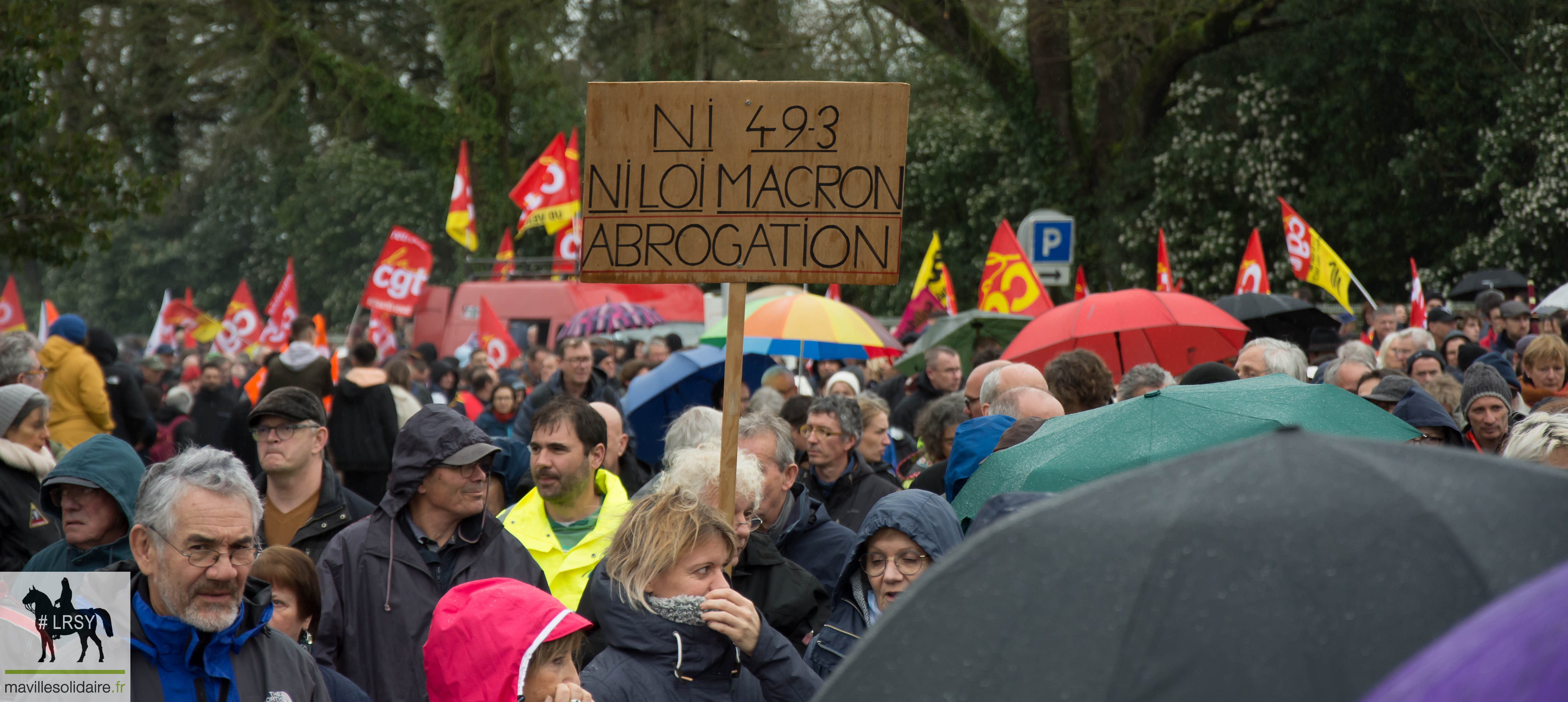 RETRAITE MANIFESTATION DU JEUDI 23 MARS 2023 MAVILLESOLIDAIRE La Roche sur Yon 6