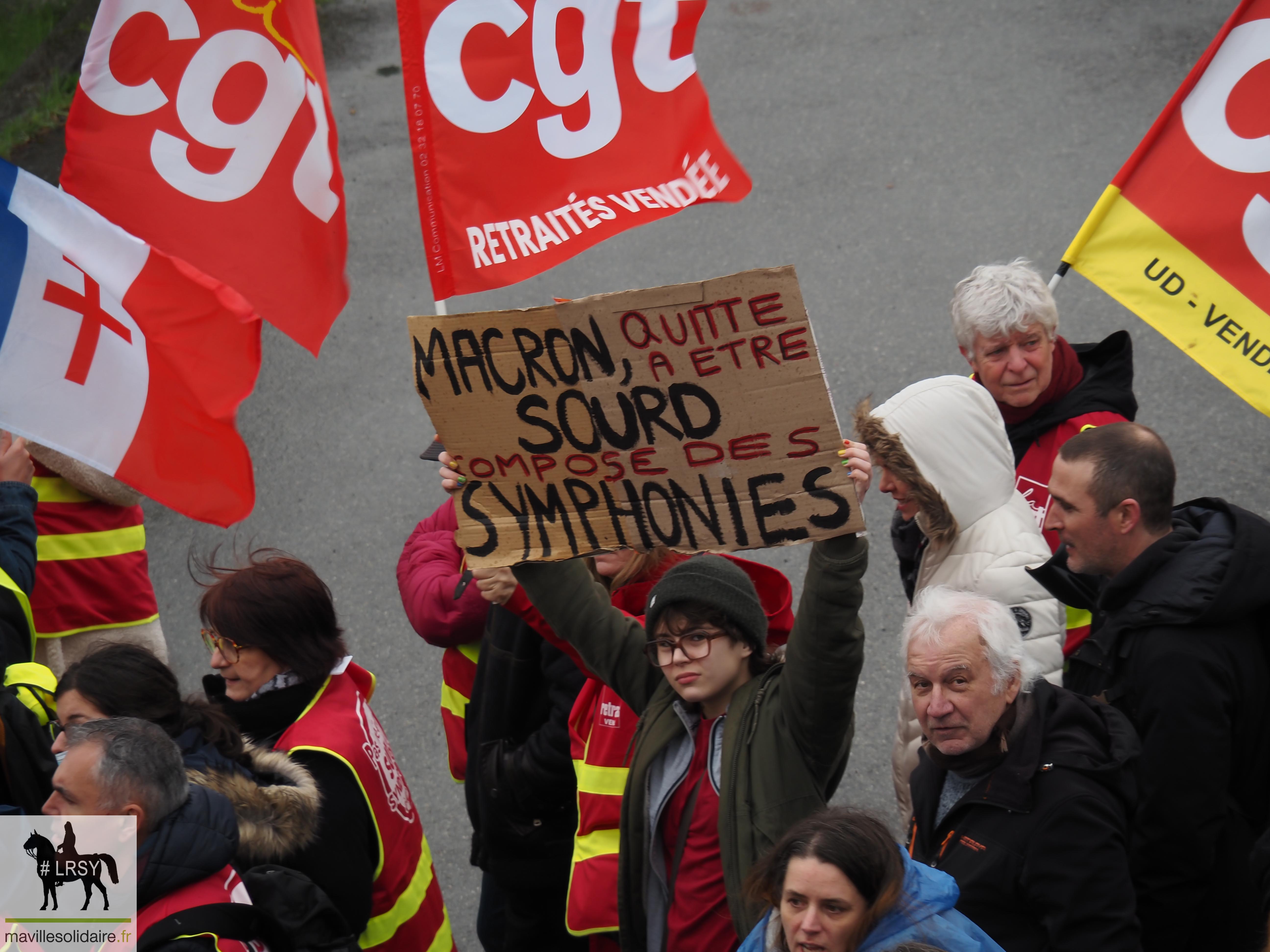 RETRAITE MANIFESTATION DU JEUDI 23 MARS 2023 MAVILLESOLIDAIRE La Roche sur Yon D 16