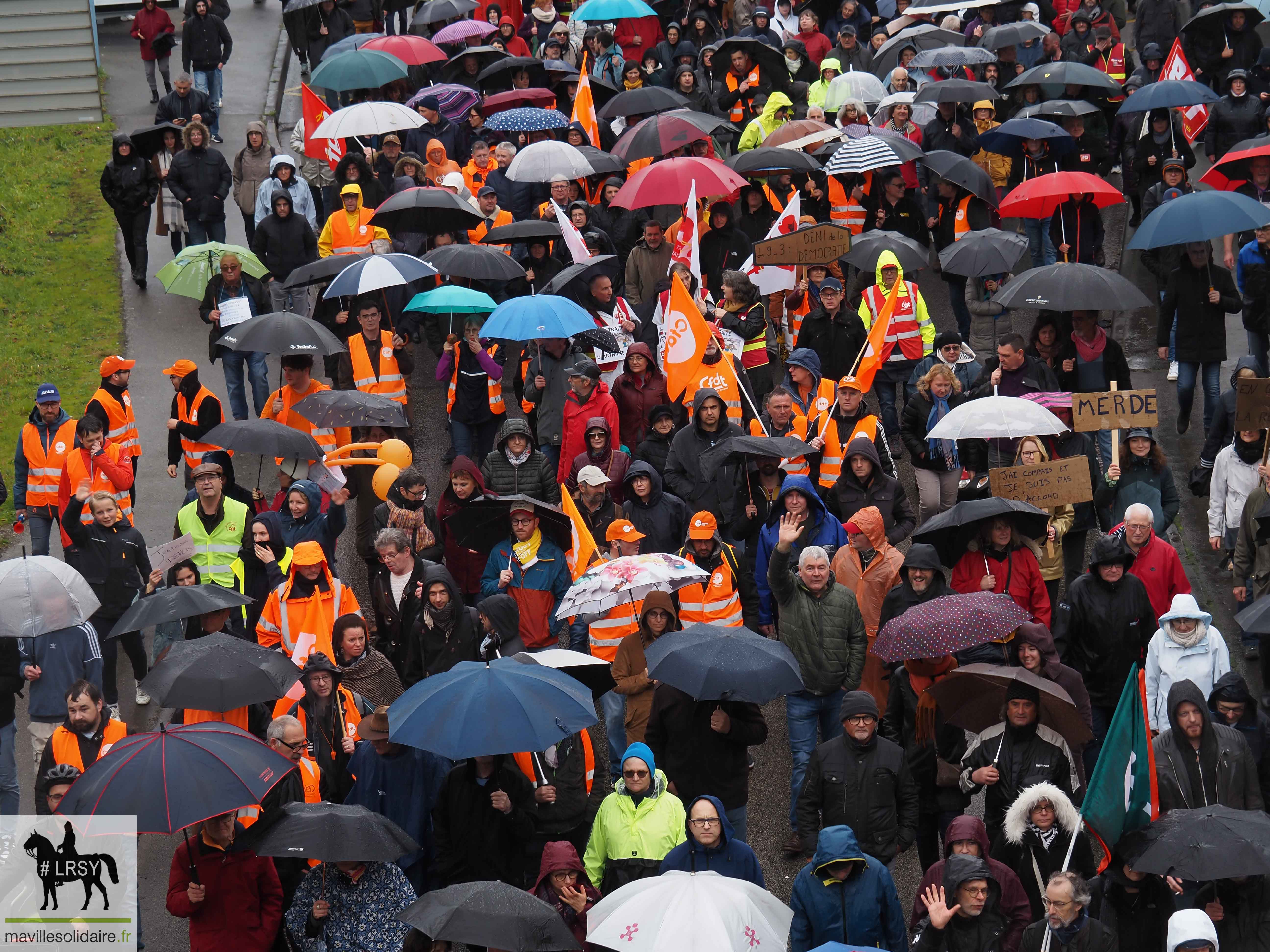 RETRAITE MANIFESTATION DU JEUDI 23 MARS 2023 MAVILLESOLIDAIRE La Roche sur Yon D 23