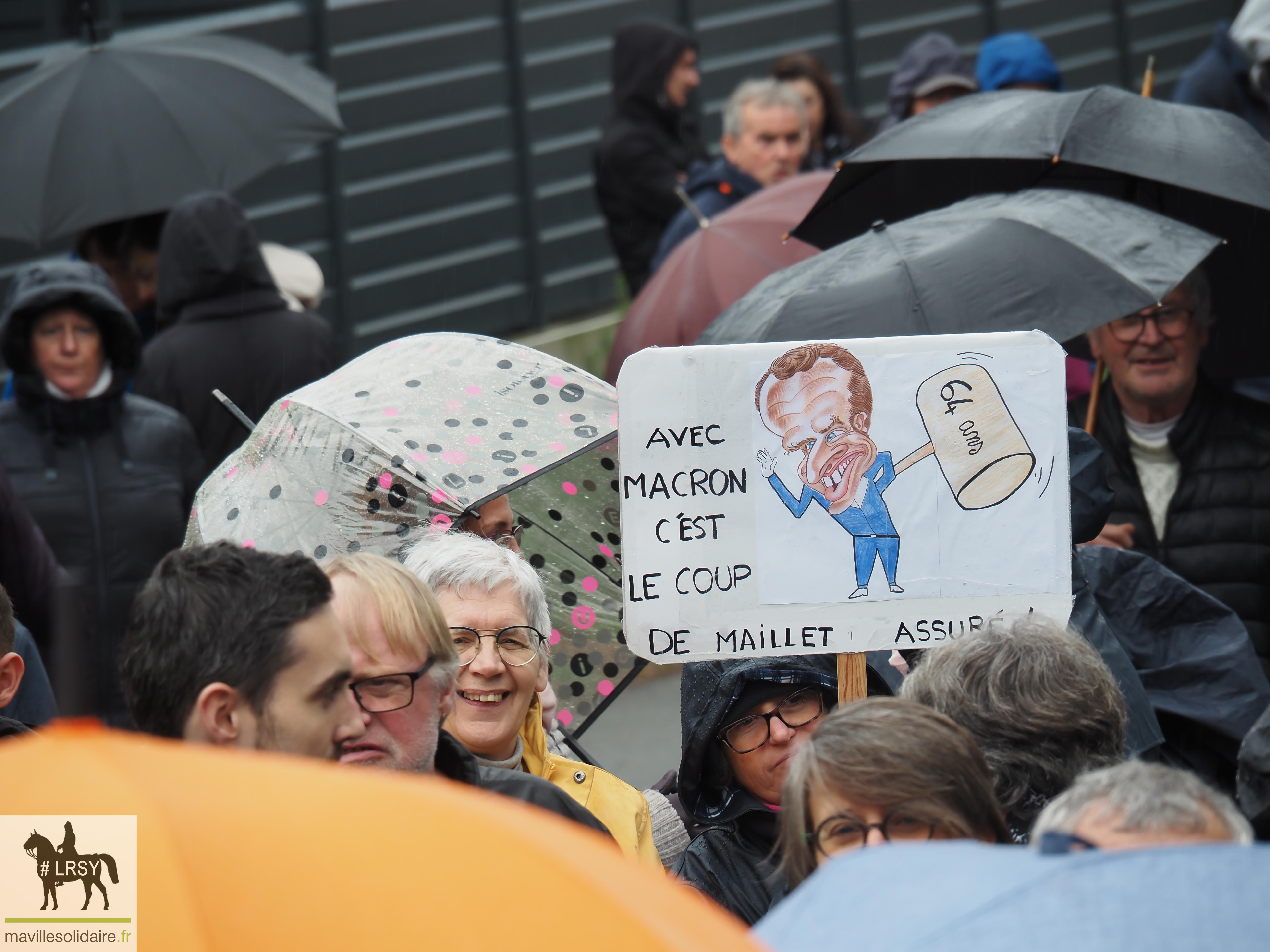 RETRAITE MANIFESTATION DU JEUDI 23 MARS 2023 MAVILLESOLIDAIRE La Roche sur Yon D 7