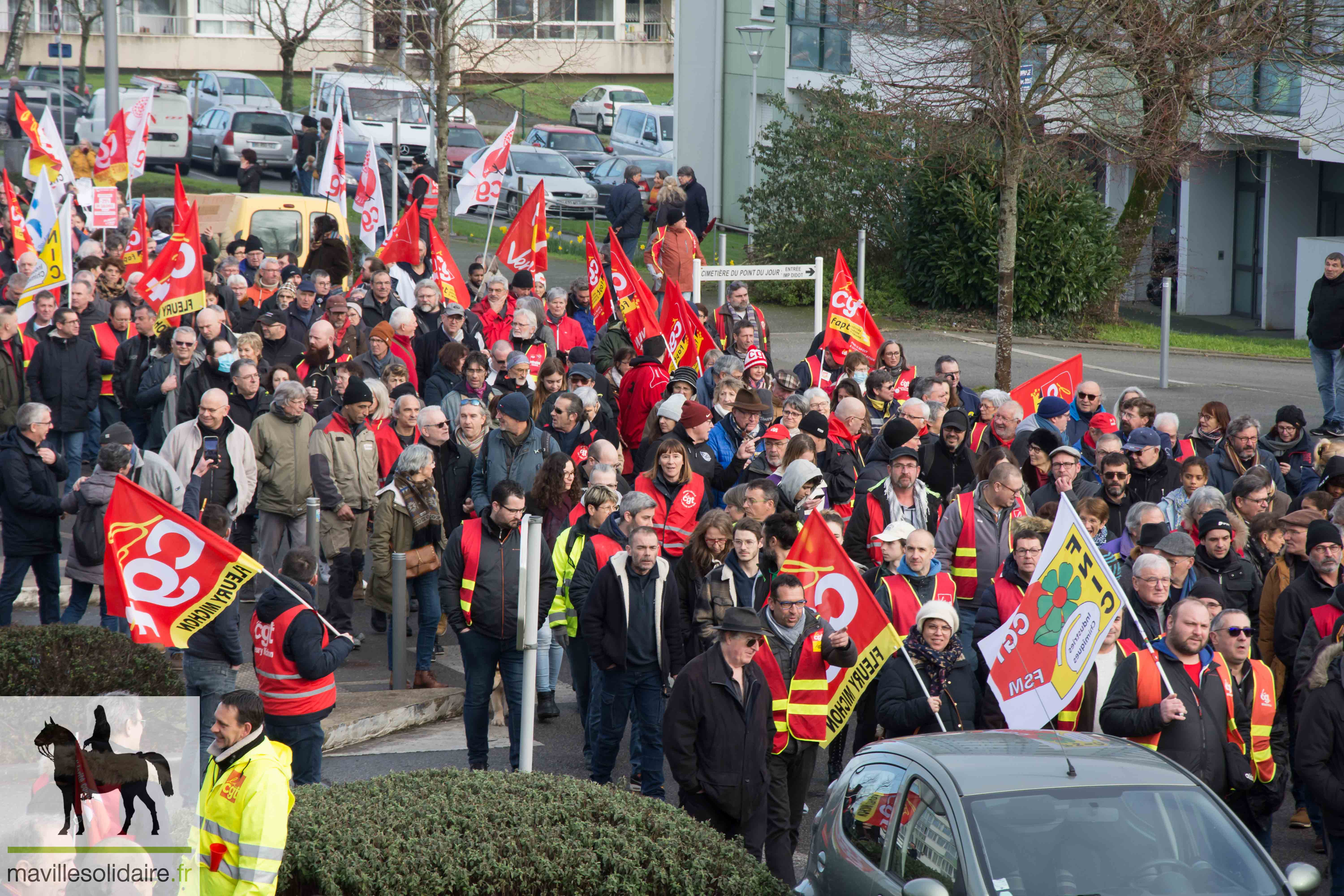 MANIFESTATION CONTRE LES RETRAITES 31 JANVIER 2023 LA ROCHE SUR YON mavillesolidaire.fr 10