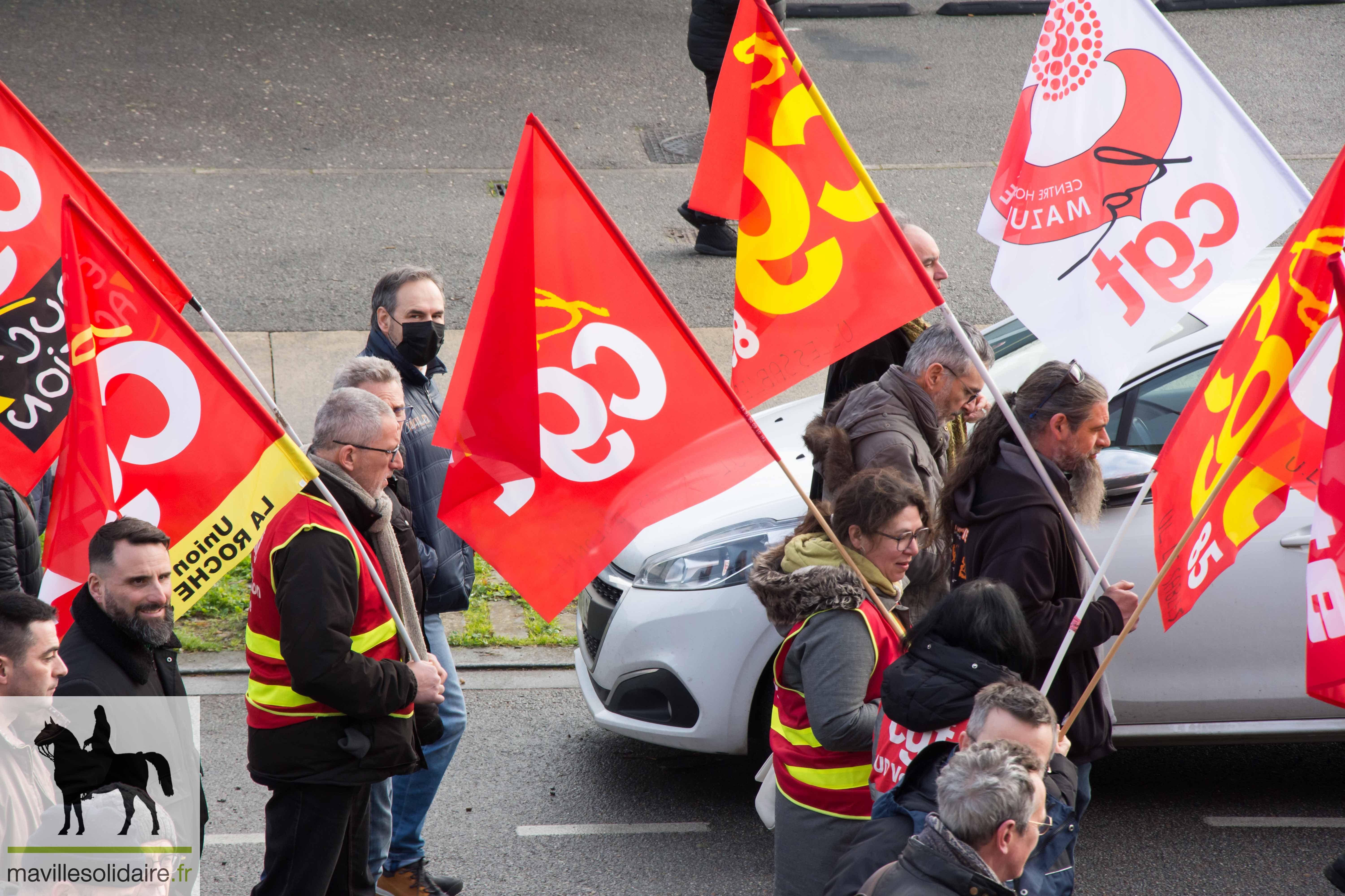 MANIFESTATION CONTRE LES RETRAITES 31 JANVIER 2023 LA ROCHE SUR YON mavillesolidaire.fr 11