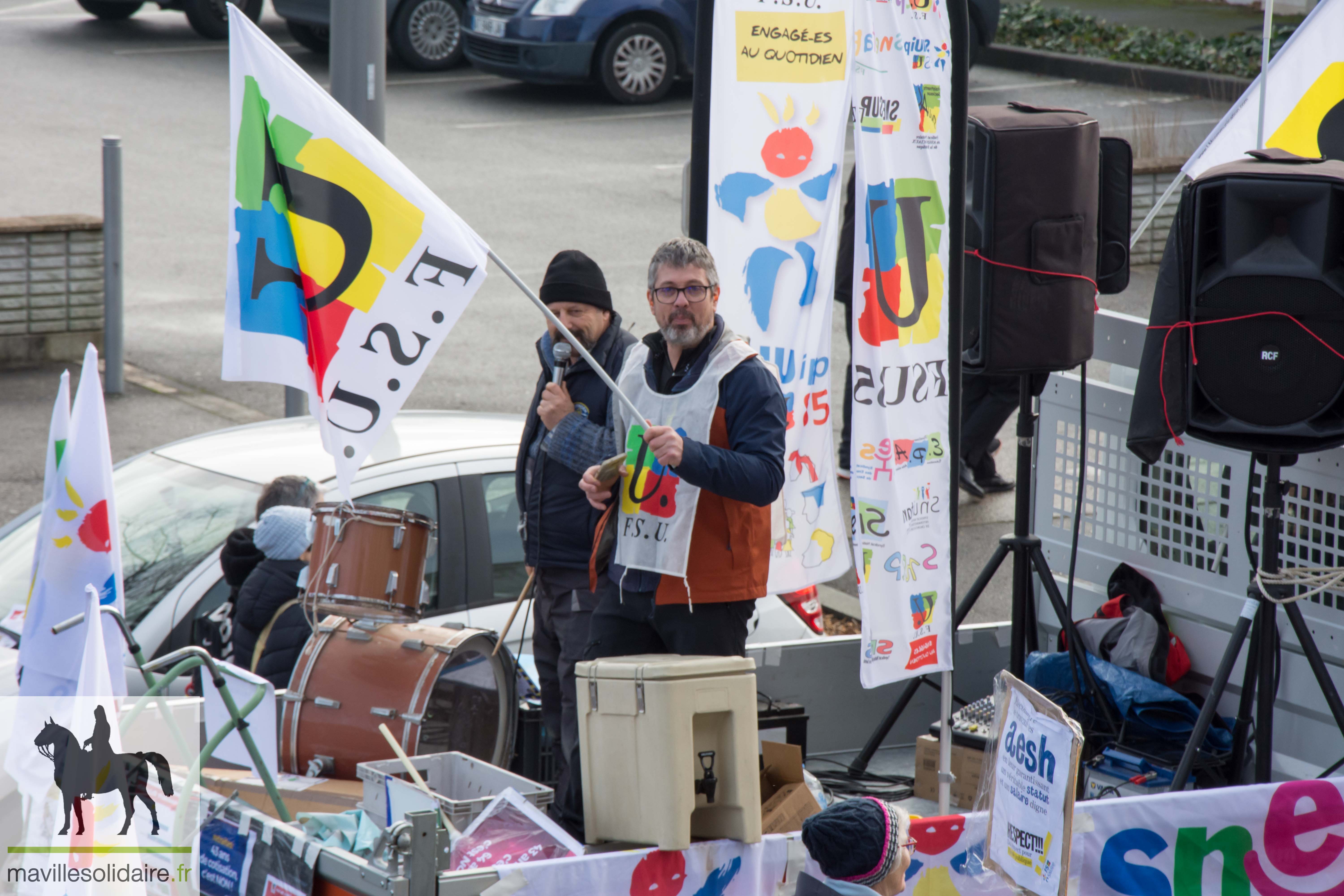 MANIFESTATION CONTRE LES RETRAITES 31 JANVIER 2023 LA ROCHE SUR YON mavillesolidaire.fr 17