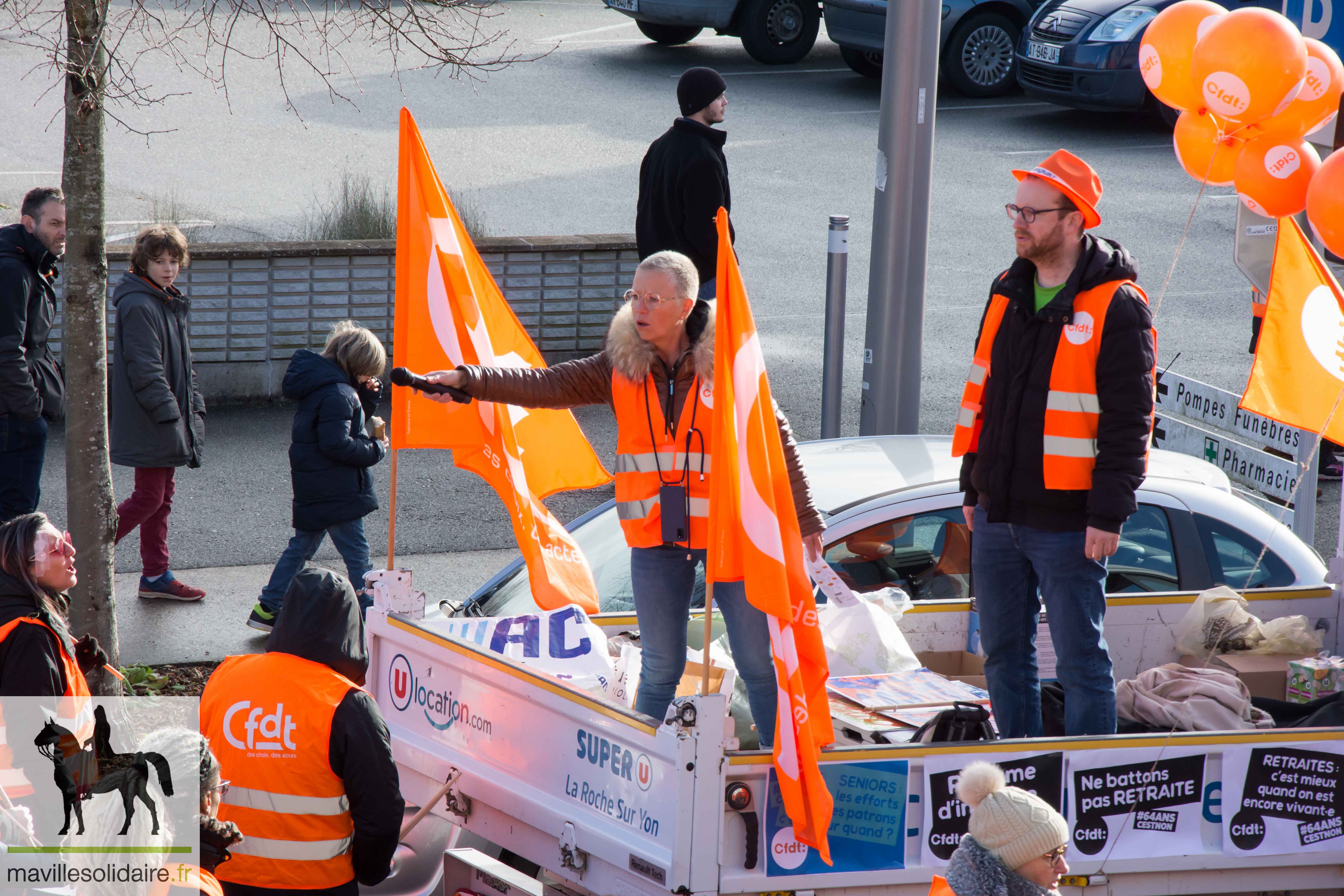 MANIFESTATION CONTRE LES RETRAITES 31 JANVIER 2023 LA ROCHE SUR YON mavillesolidaire.fr 21