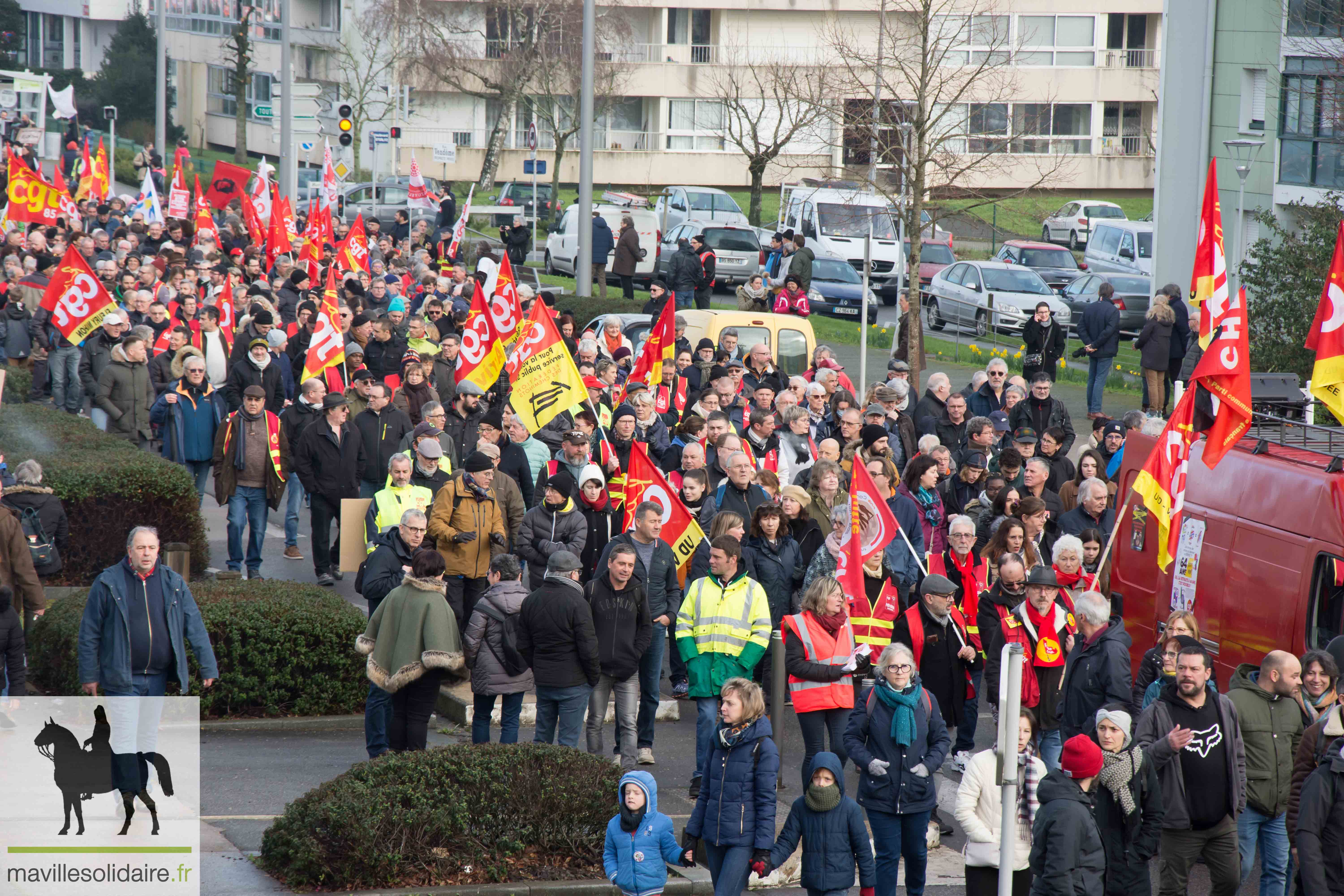 MANIFESTATION CONTRE LES RETRAITES 31 JANVIER 2023 LA ROCHE SUR YON mavillesolidaire.fr 9