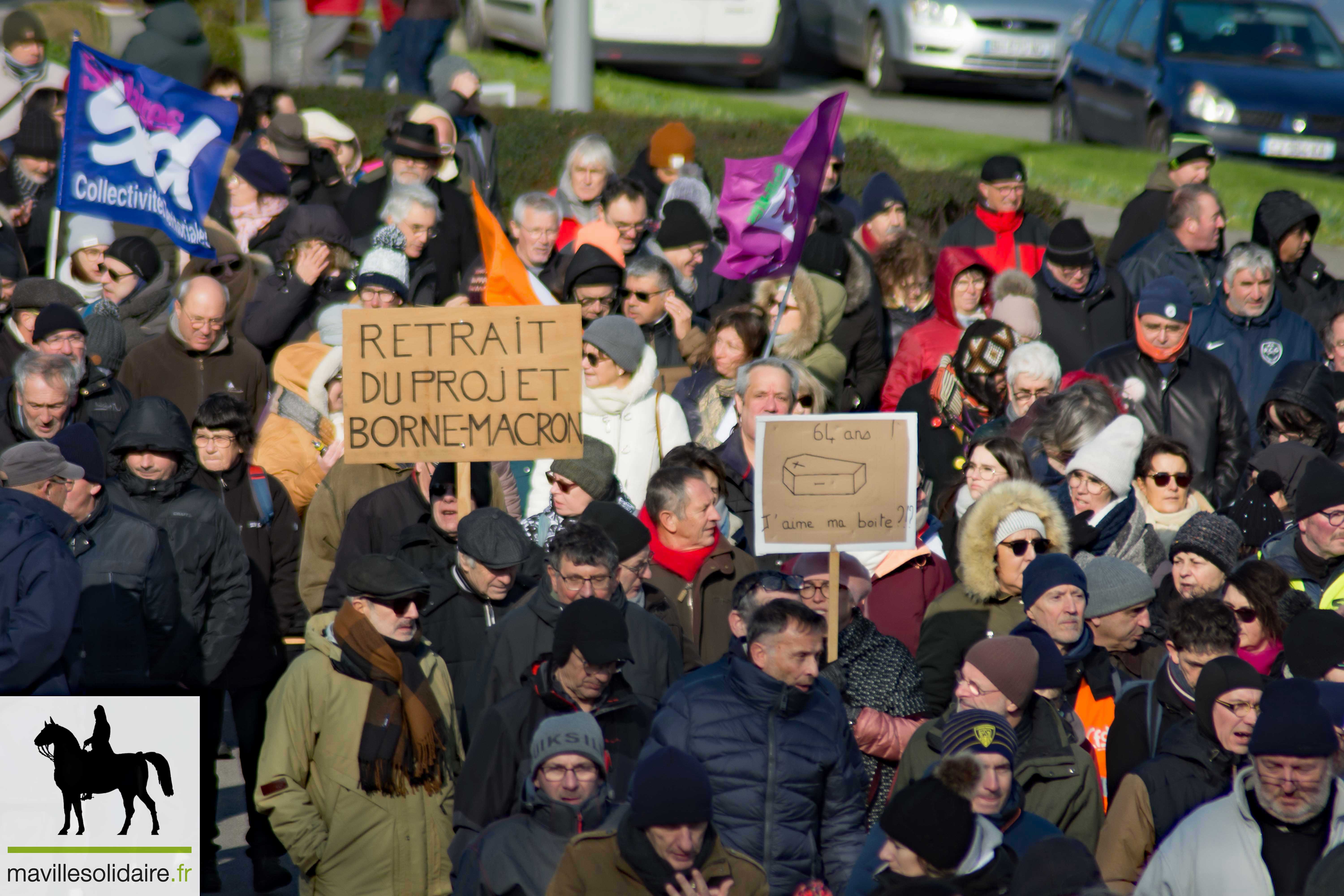 7 fevrier Manif grève retraite LA ROCHE SUR YON mavillesolidaire.fr 1 11