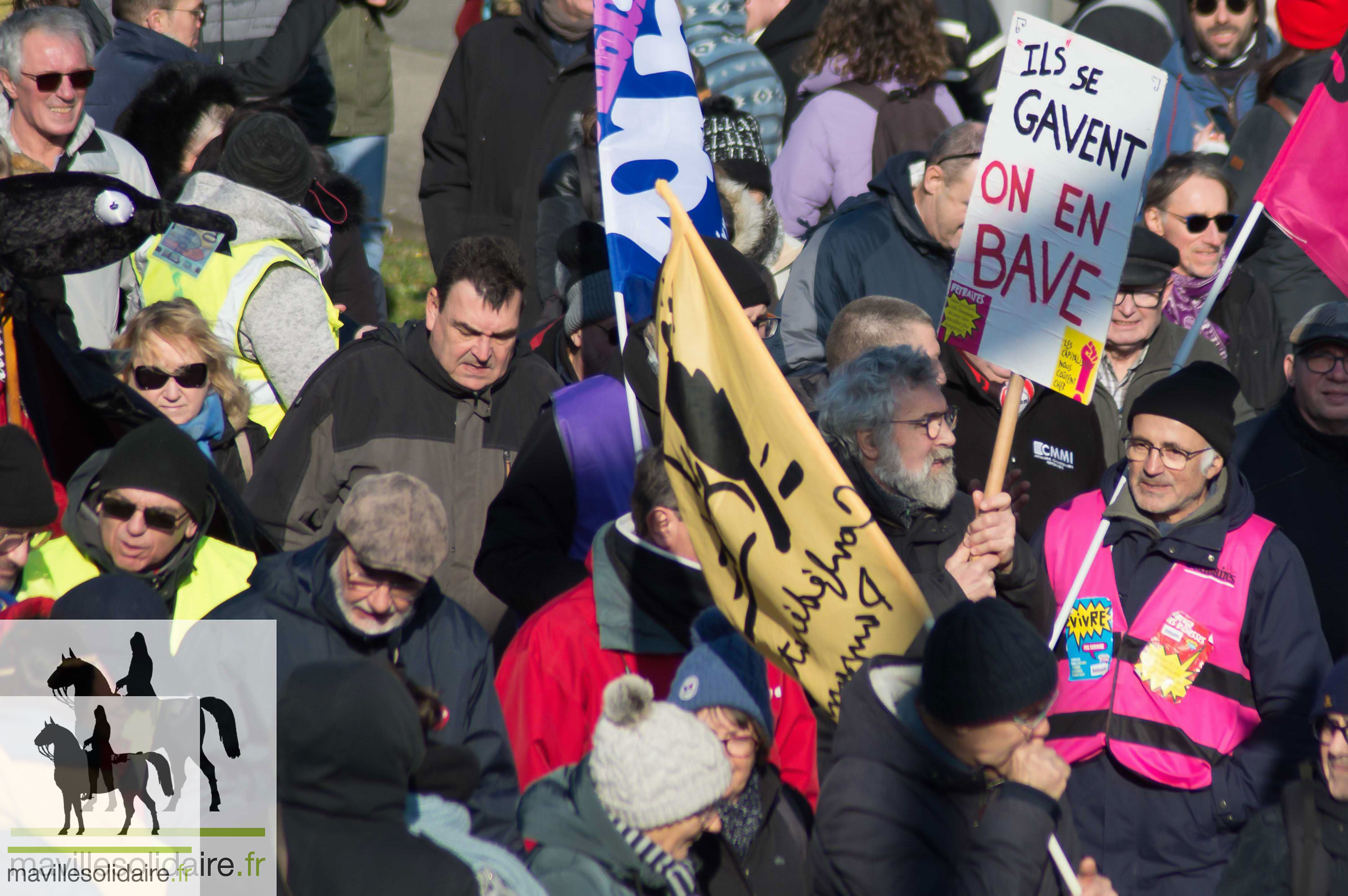 7 fevrier Manif grève retraite LA ROCHE SUR YON mavillesolidaire.fr 1 19