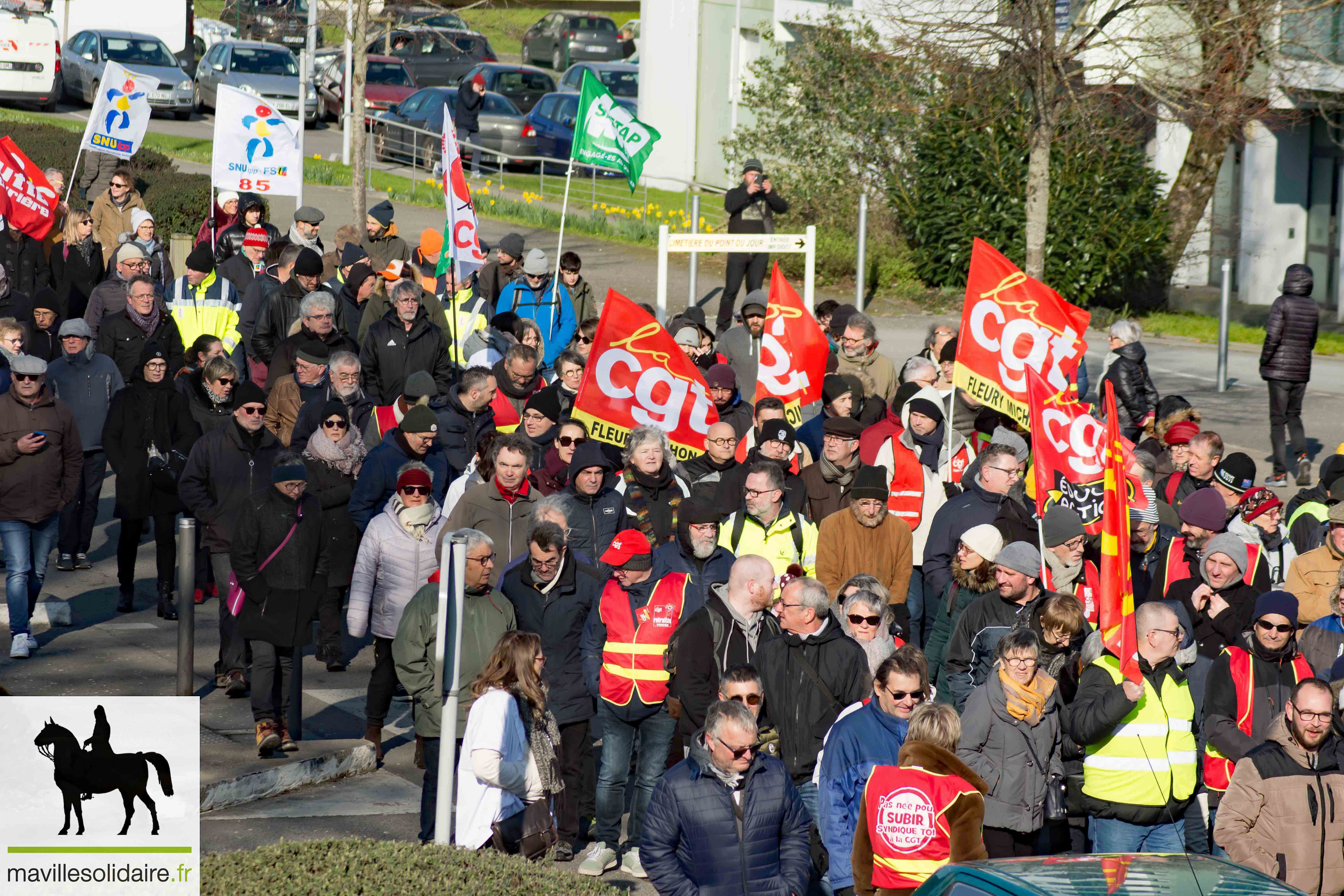 7 fevrier Manif grève retraite LA ROCHE SUR YON mavillesolidaire.fr 1 25