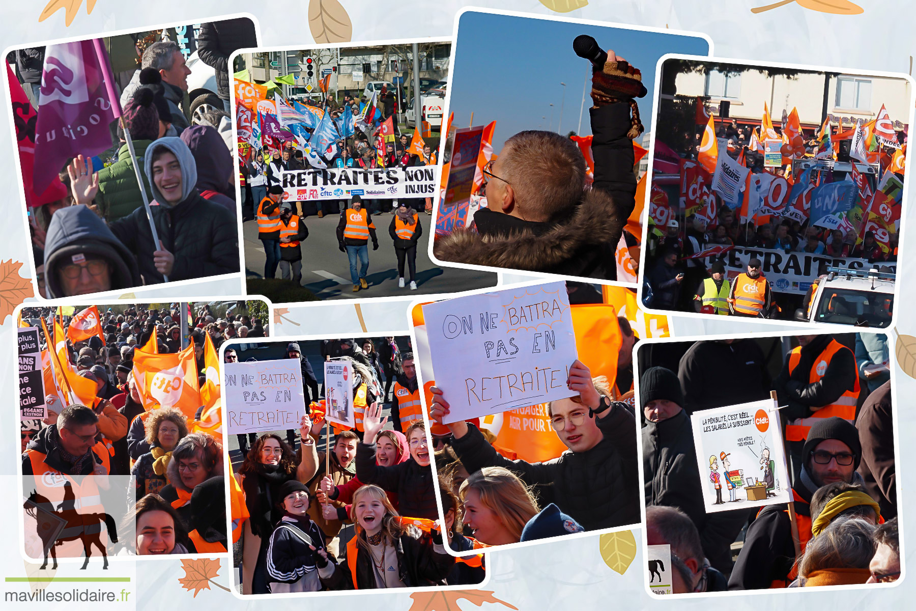 7 fevrier Manif grève retraite LA ROCHE SUR YON mavillesolidaire.fr 1 31