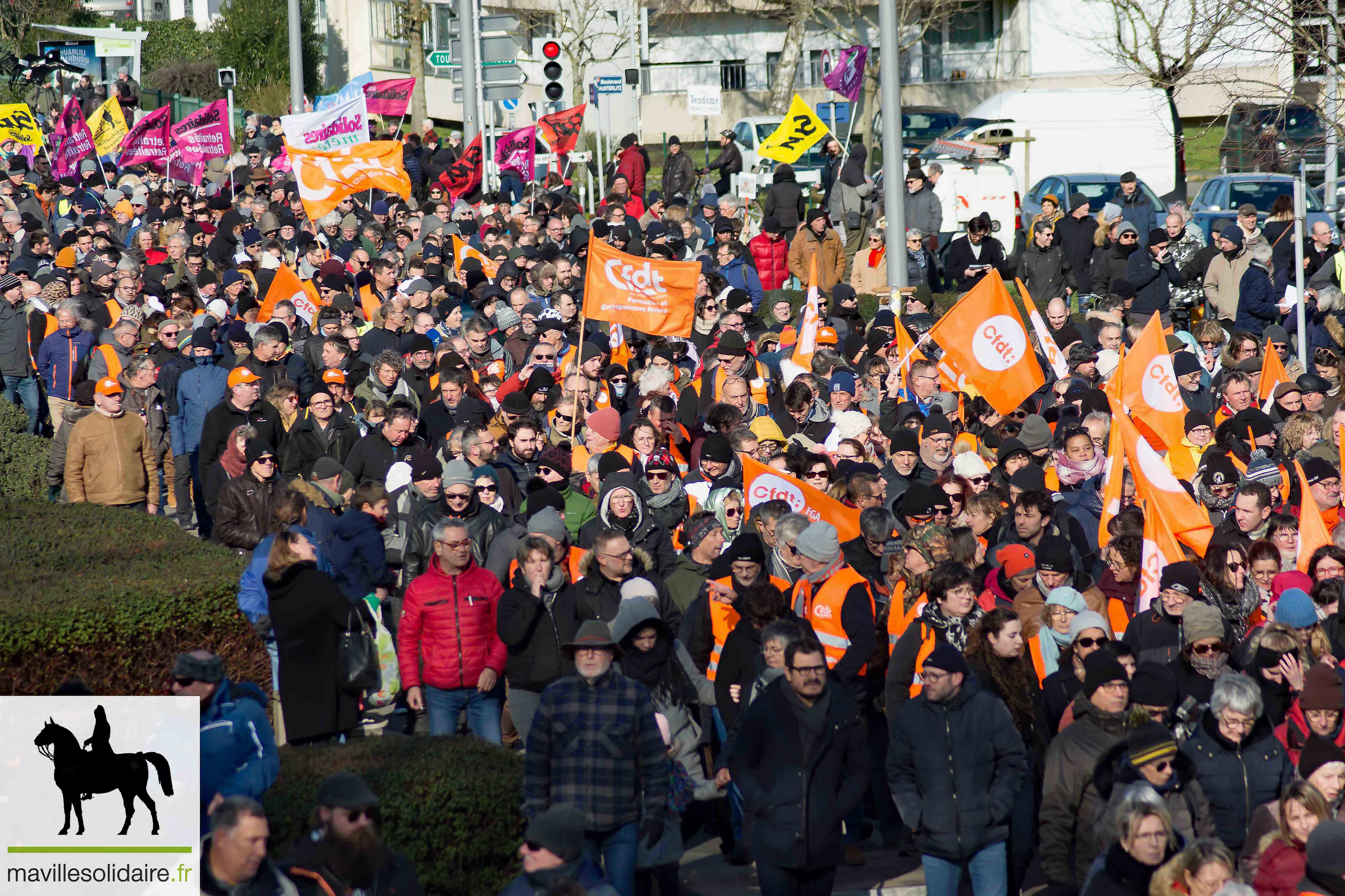 7 fevrier Manif grève retraite LA ROCHE SUR YON mavillesolidaire.fr 1 8