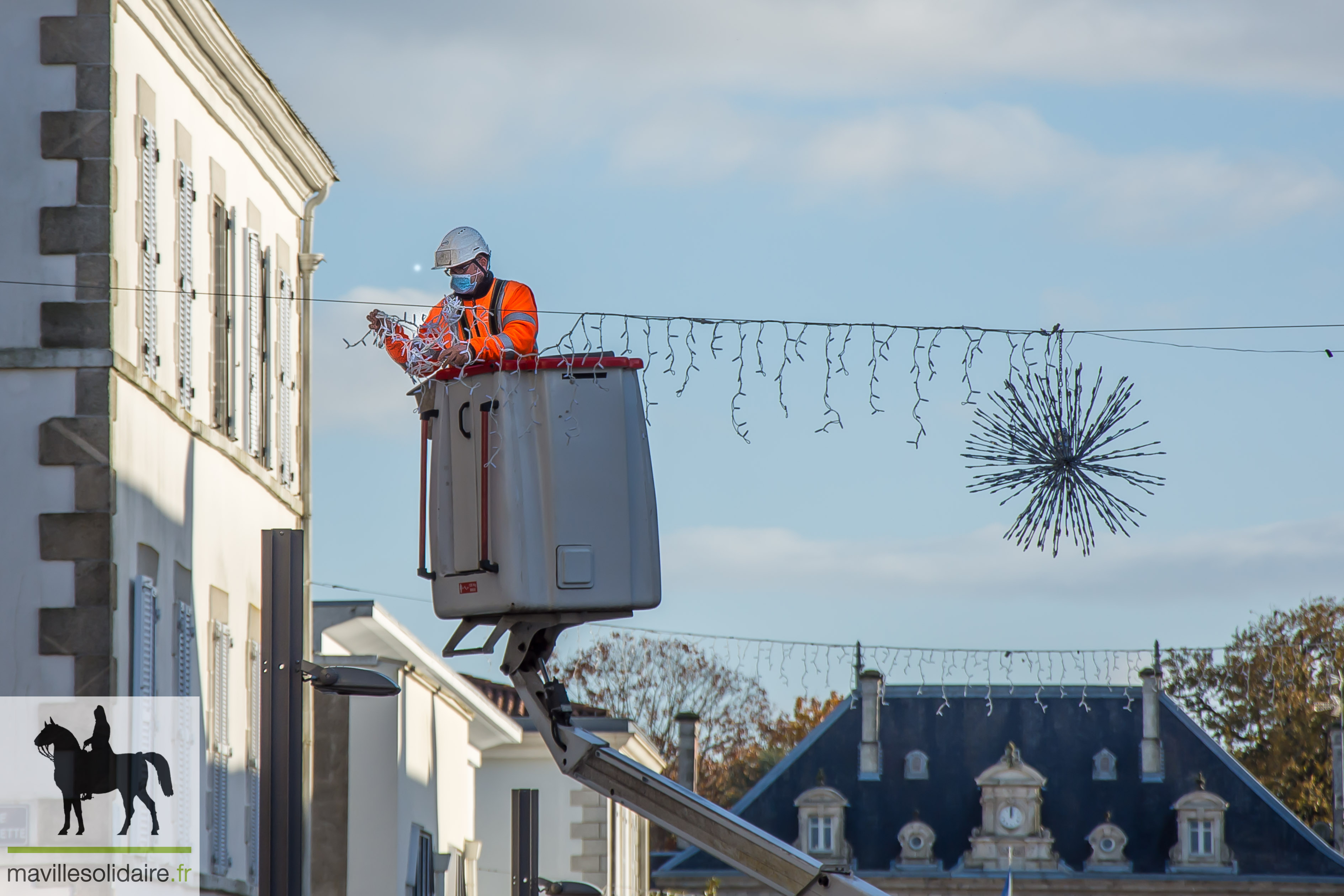 Illumination Noël 2020 la Roche sur Yon Covid 19