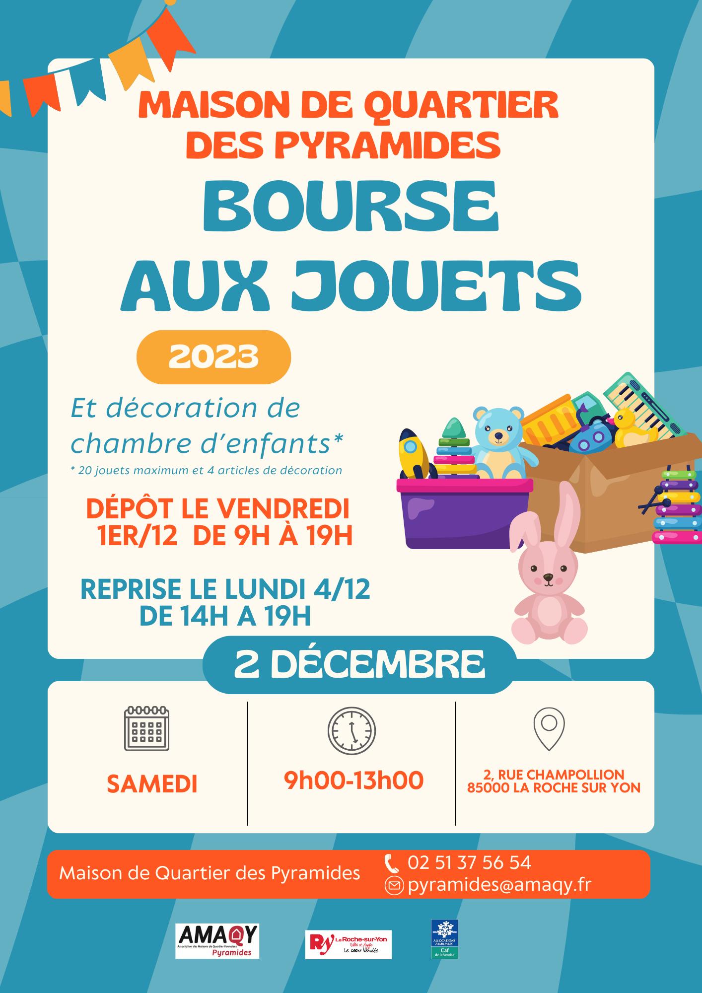 Bourse aux Jouets aux Pyramides.