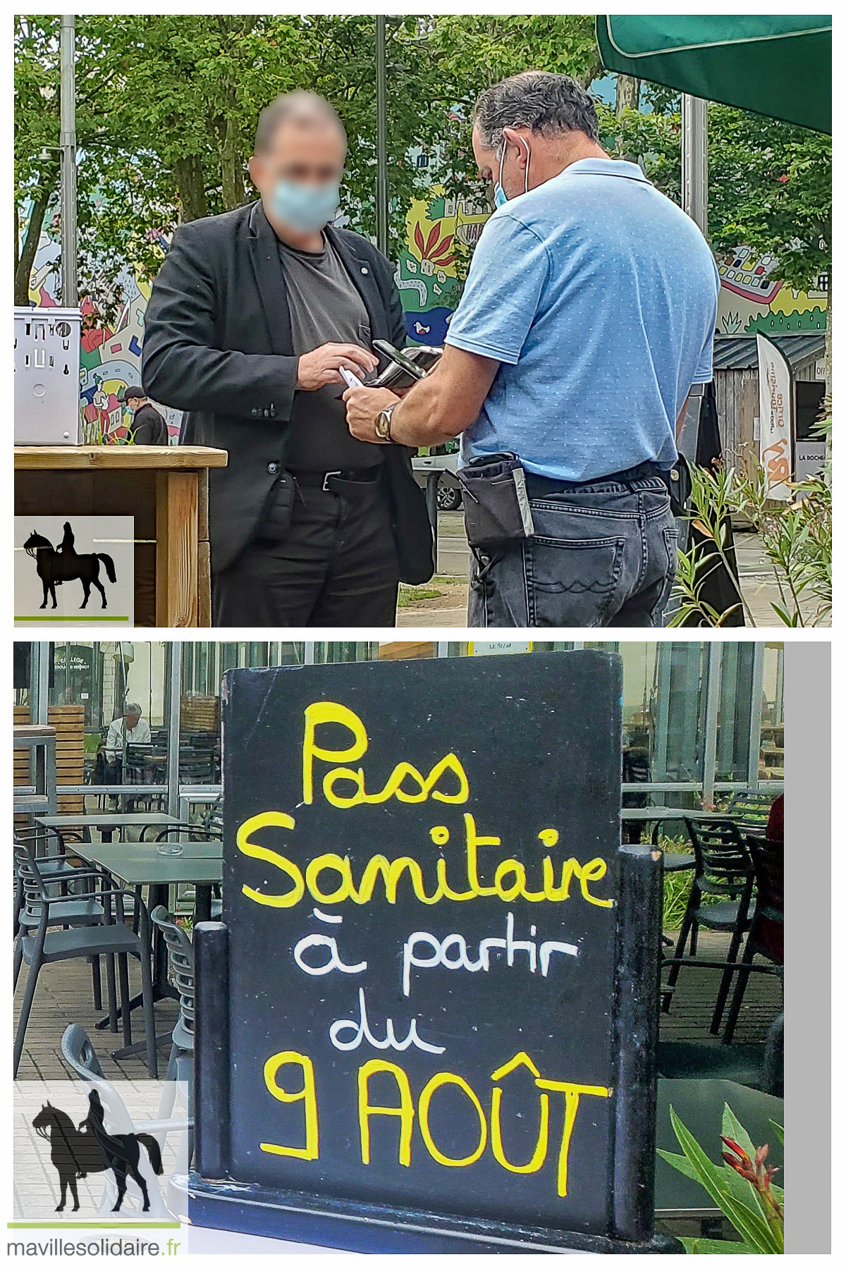 PASS SANITAIRE COVID la Roche sur Yon mavillesolidaire.fr BAR 1 5