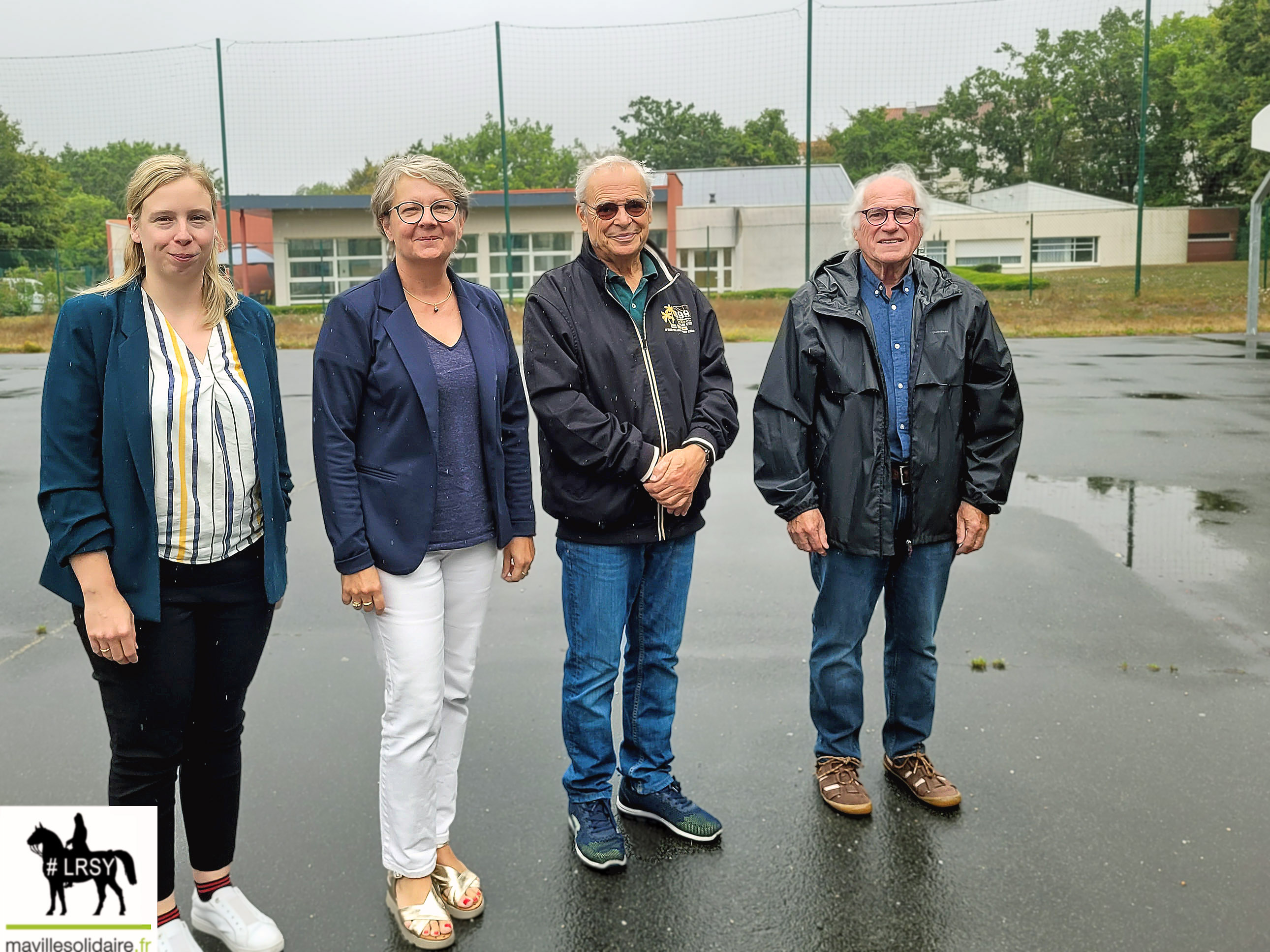 La directrice de l'ADAMAD, Marie-Laure Pavageau, avec l'adjointe de direction, Élodie Gras, et les administrateurs, François Mandin et Pascal Bourgoin, 