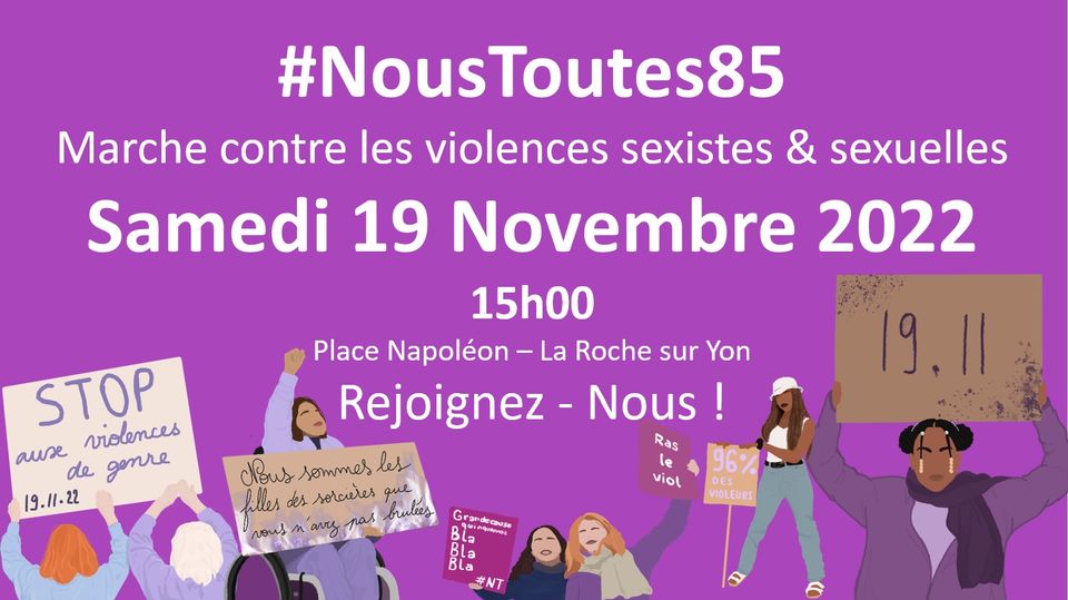 La Roche-sur-Yon. Marche #NousToutes 2022