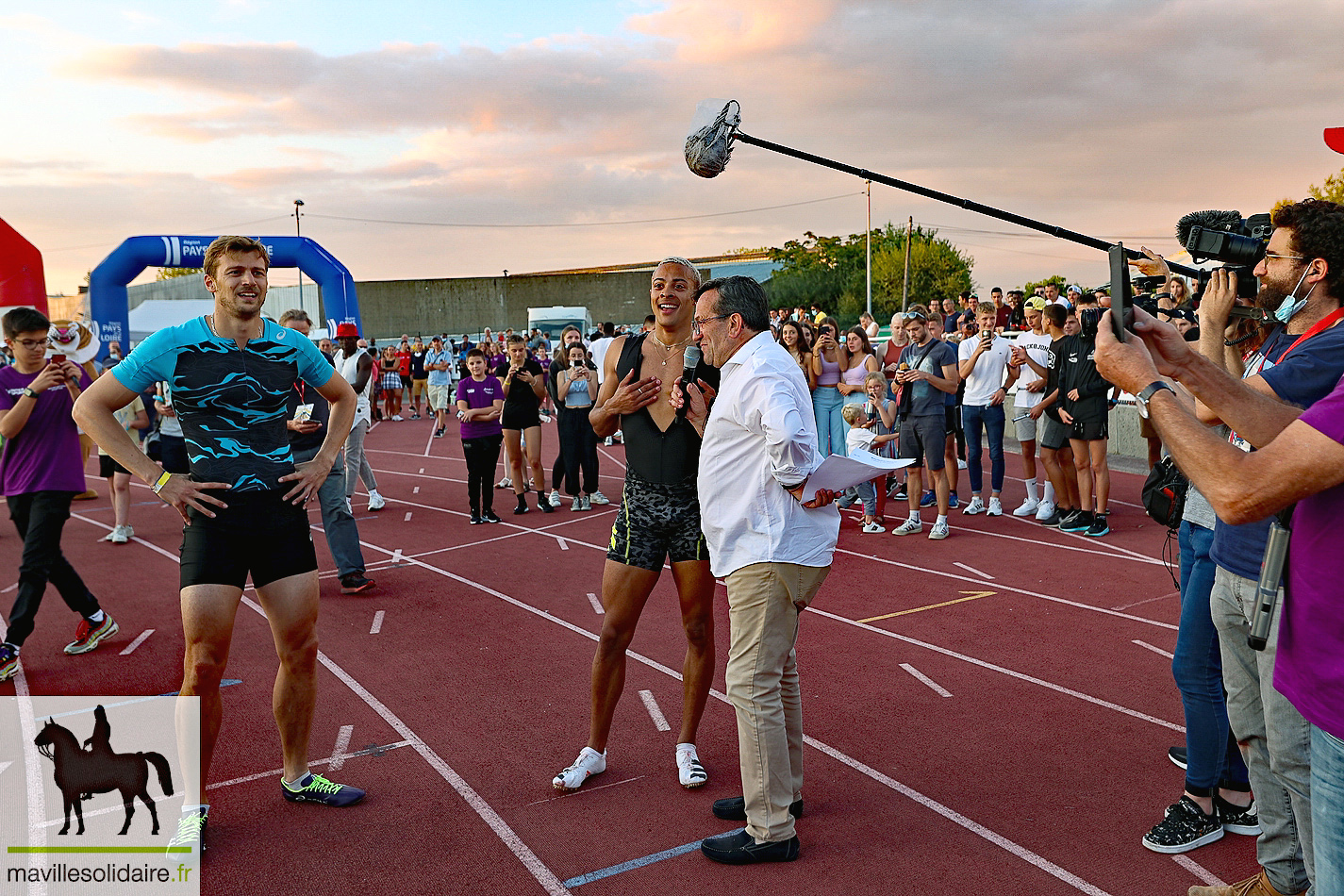 Athlétisme Jimmy Vicaut et Christophe Lemaitre meeting la Roche sur Yon mavillesolidaire.fr 10