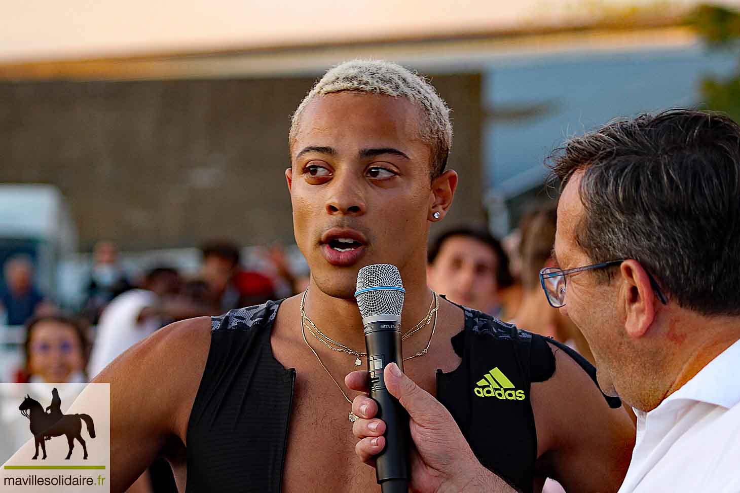 Athlétisme Jimmy Vicaut et Christophe Lemaitre meeting la Roche sur Yon mavillesolidaire.fr 28